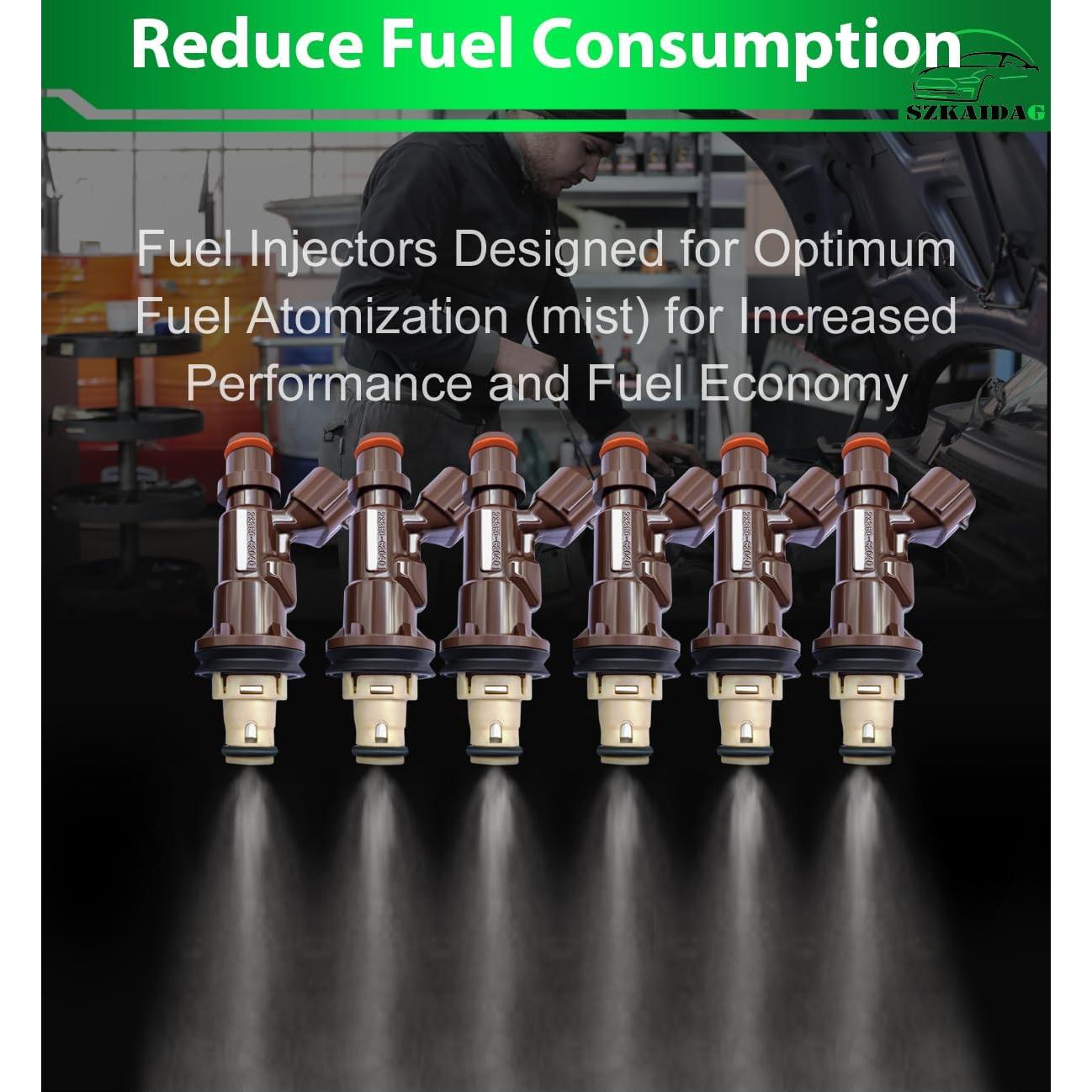 Inyector de Combustible SZKAIDAG 23250-62040 para Toyota 3.4L