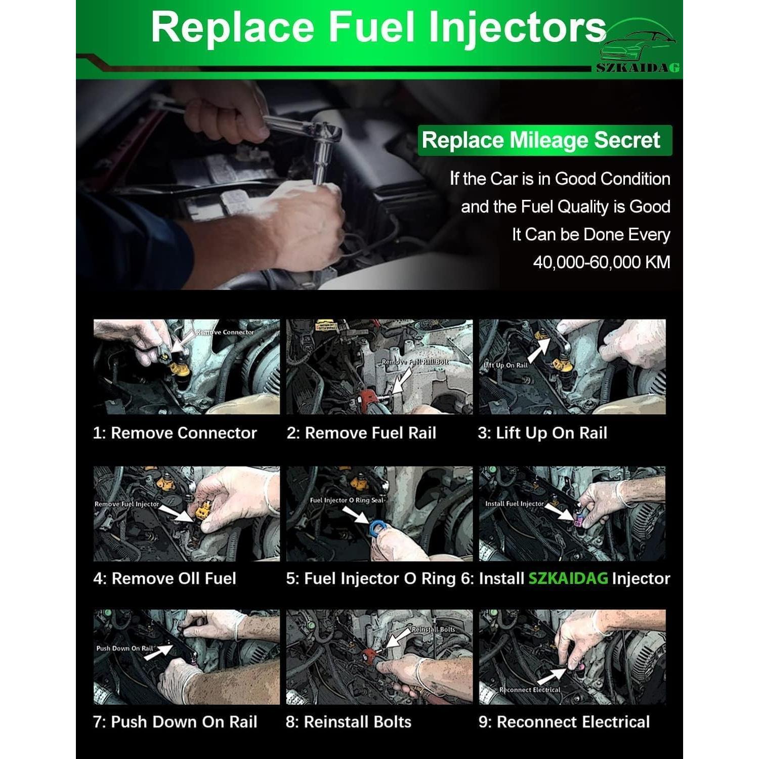 Inyector de Combustible SZKAIDAG 23250-62040 para Toyota 3.4L