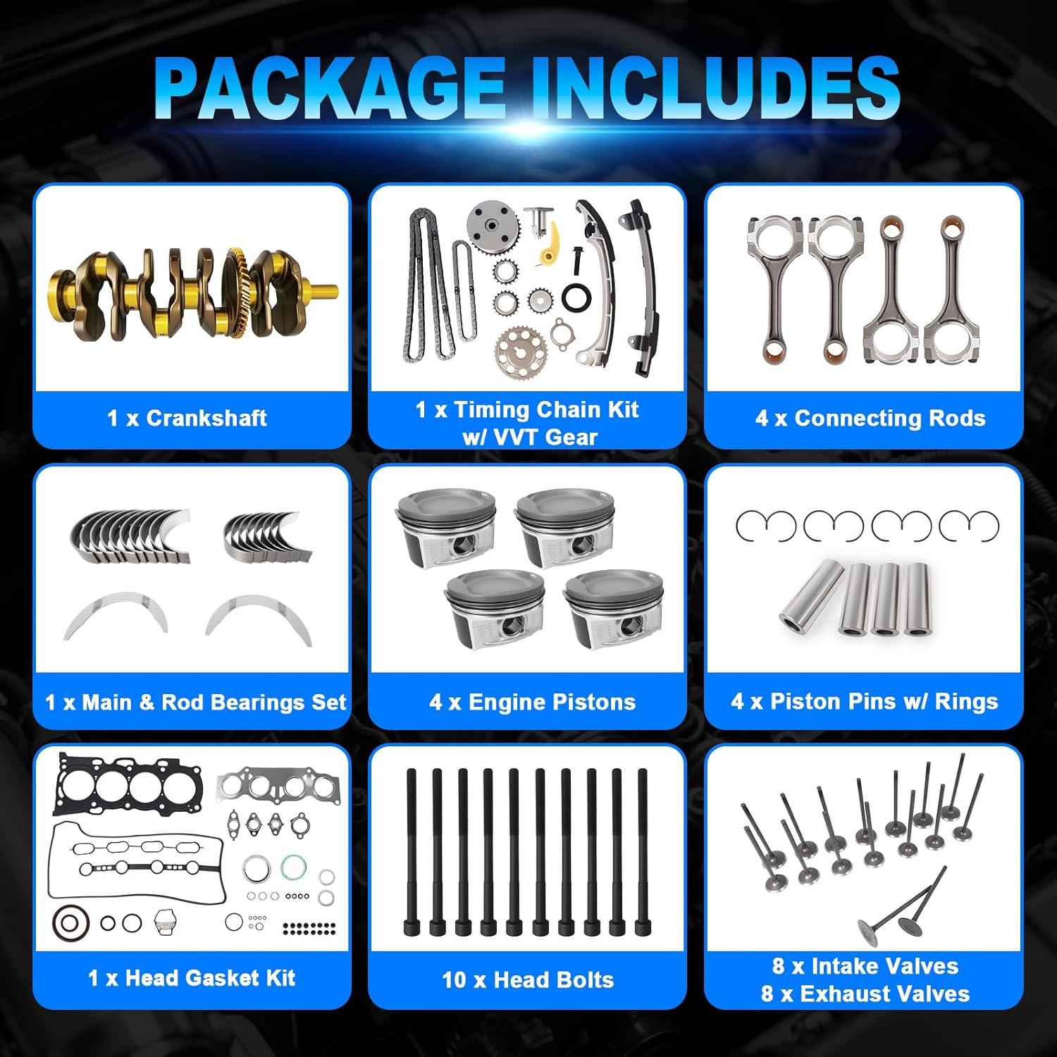 Kit de reconstrucción cigüeñal WANGSHENG 2.4L para Toyota y Scion