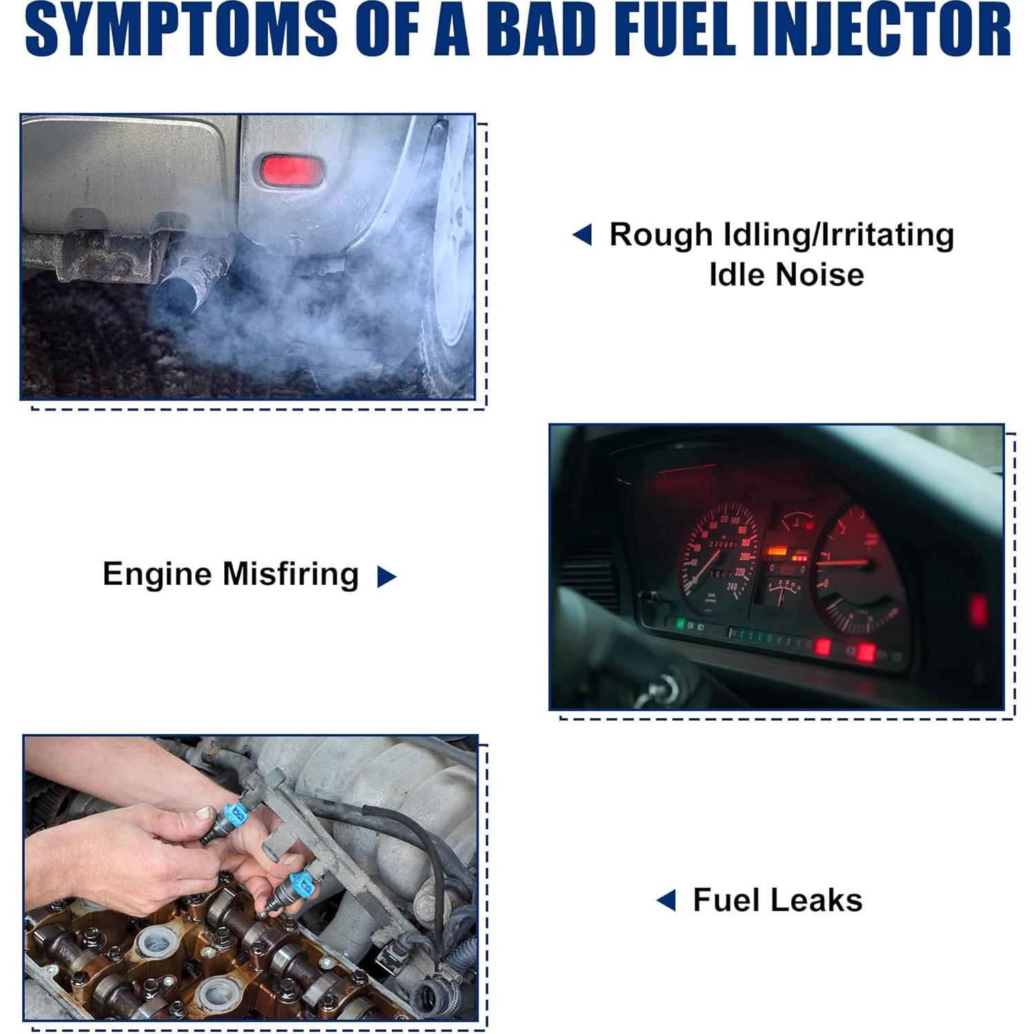 Inyector de Combustible uxcell 23209-62040 2 Agujeros Toyota