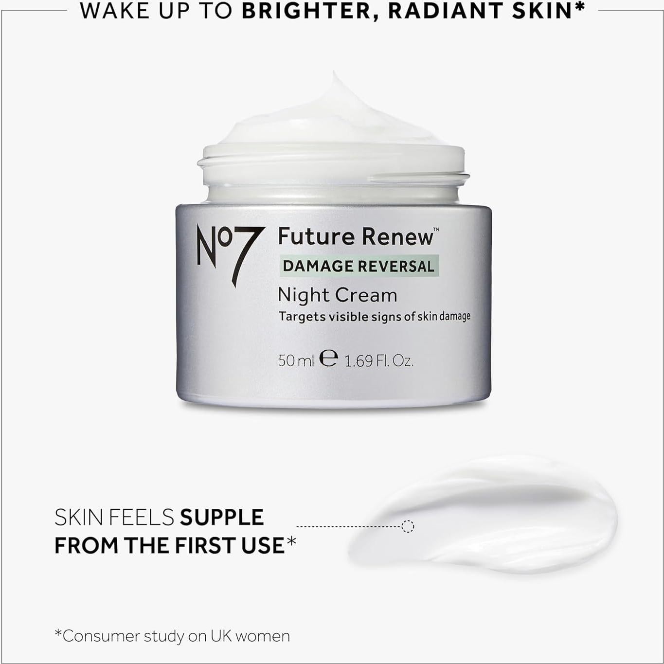 Crema Nocturna Antienvejecimiento No7 - Hidratante Facial 47.6 g