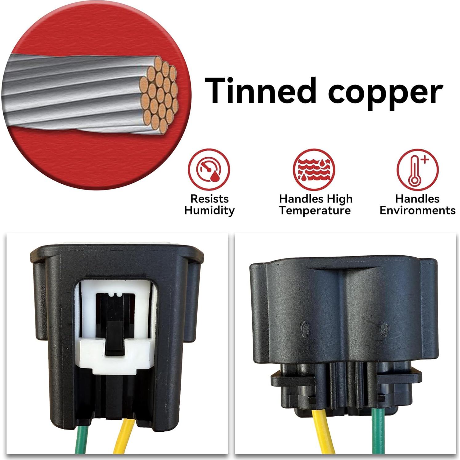 Conector de Arnés de Cableado JNFSup 90980-12611 para Sensor de Cigüeñal