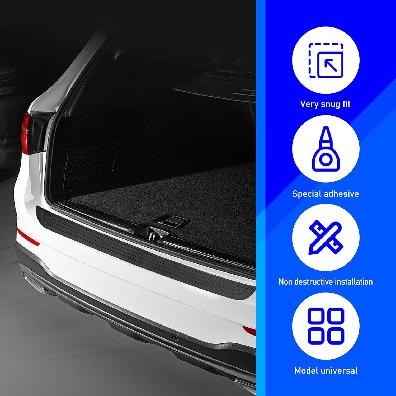 Protector de Parachoques Trasero Ferianl Negro 88.9x8 cm