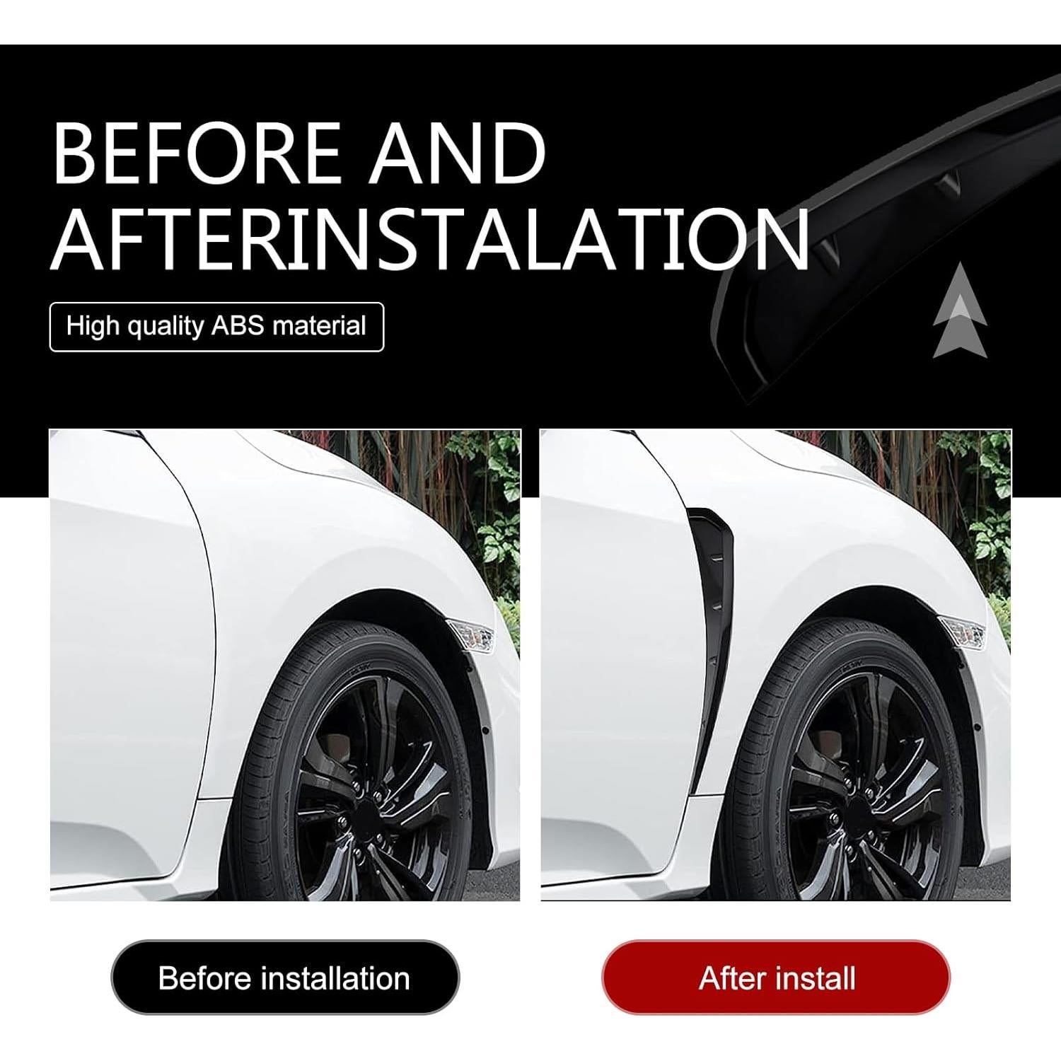 Ventilaciones Laterales de Guardabarros Winterrock 2 Piezas