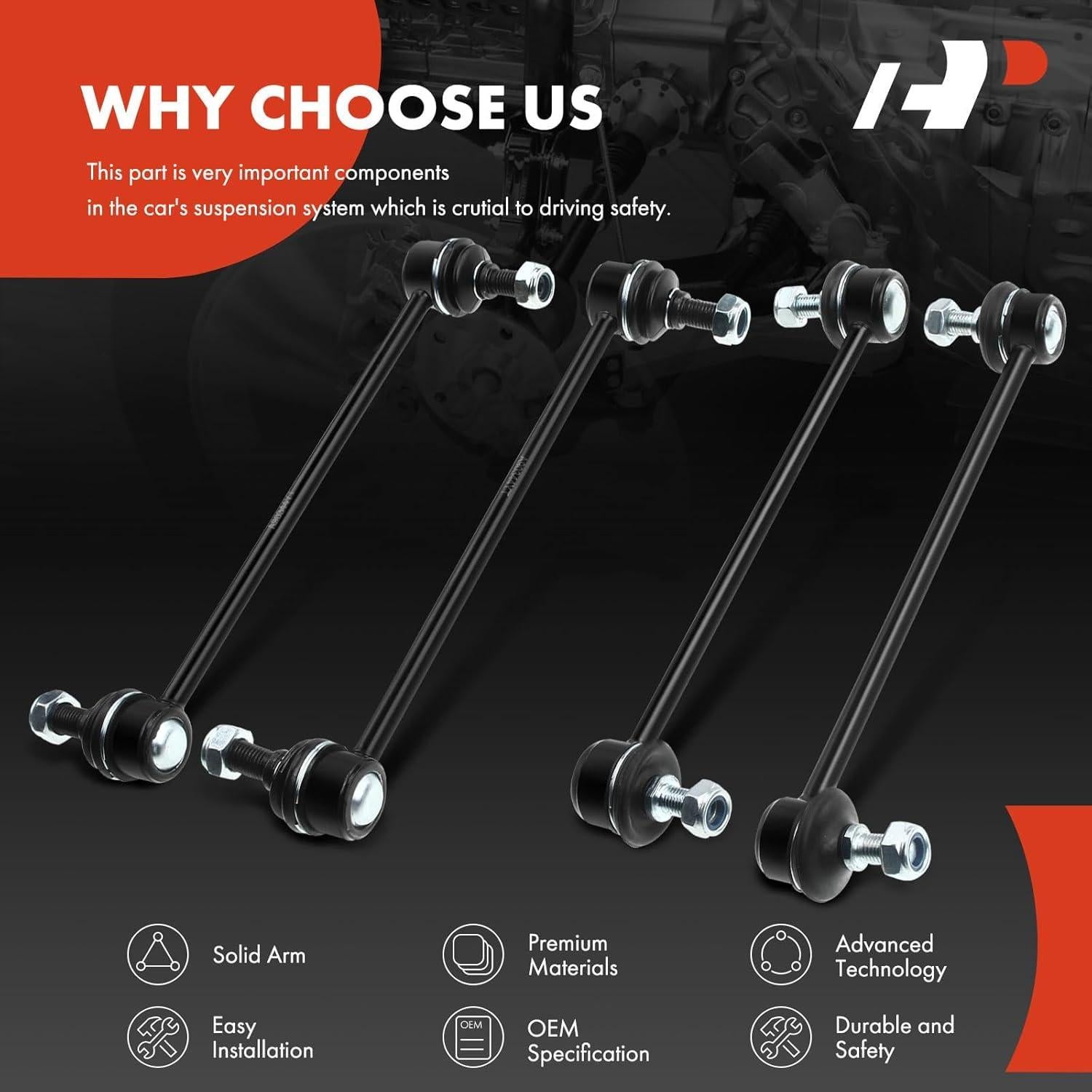 Kit de Suspensión A-Premium 4 Piezas Toyota Lexus 2001-2016