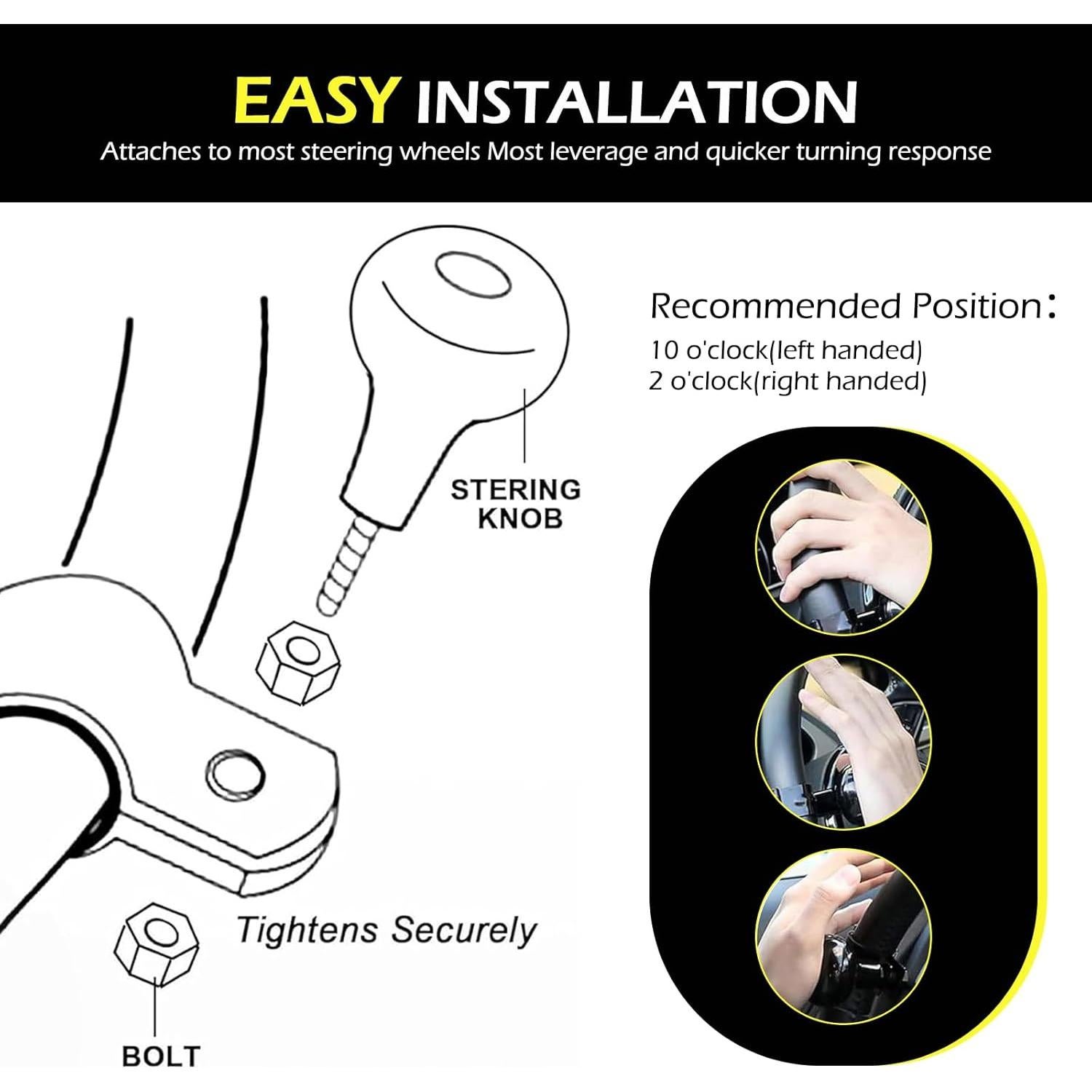 Bola de refuerzo para volante Zeathery fibra de carbono 5.08 cm
