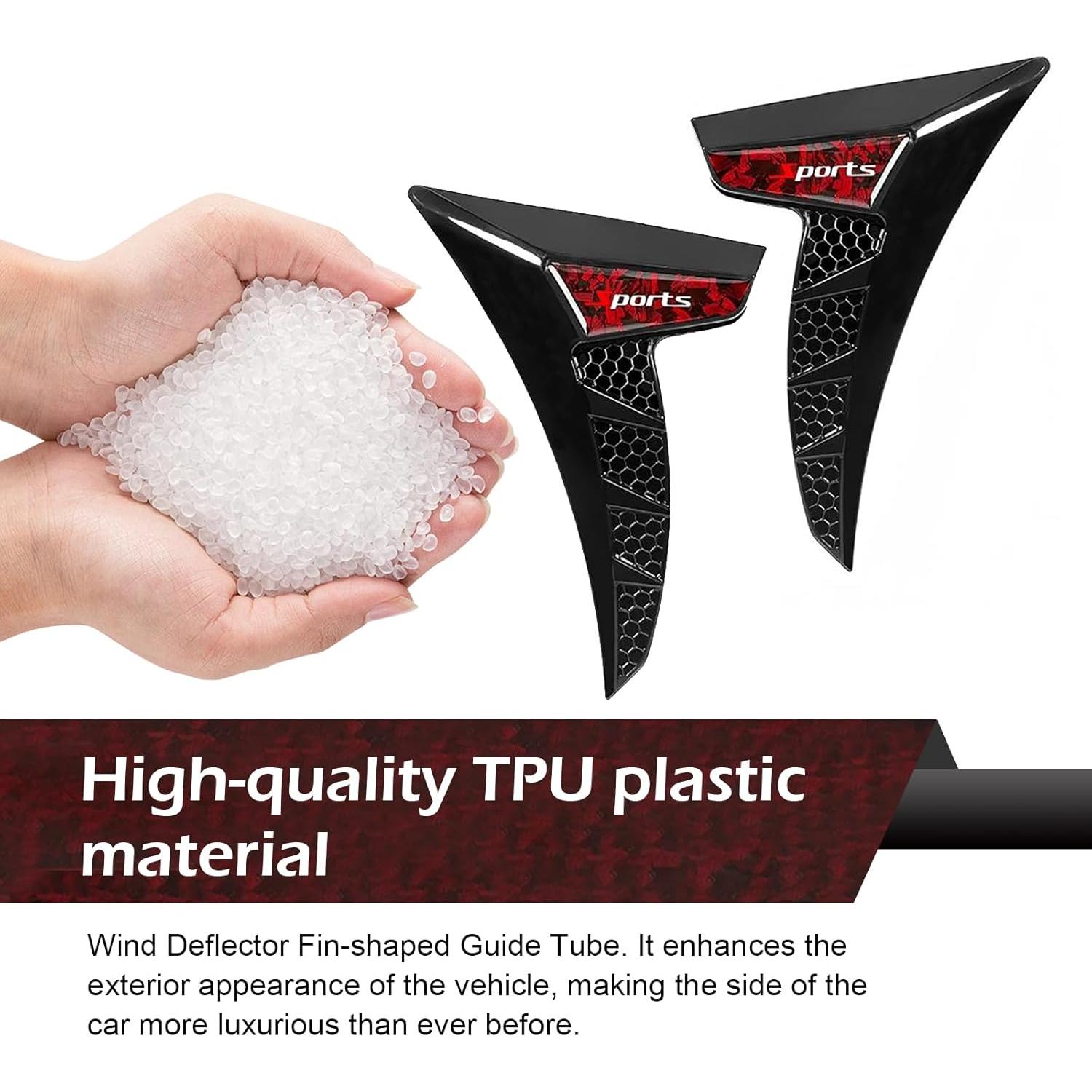 Ventilaciones Laterales de Guardabarros Arwrilt 2 PCS Rojo