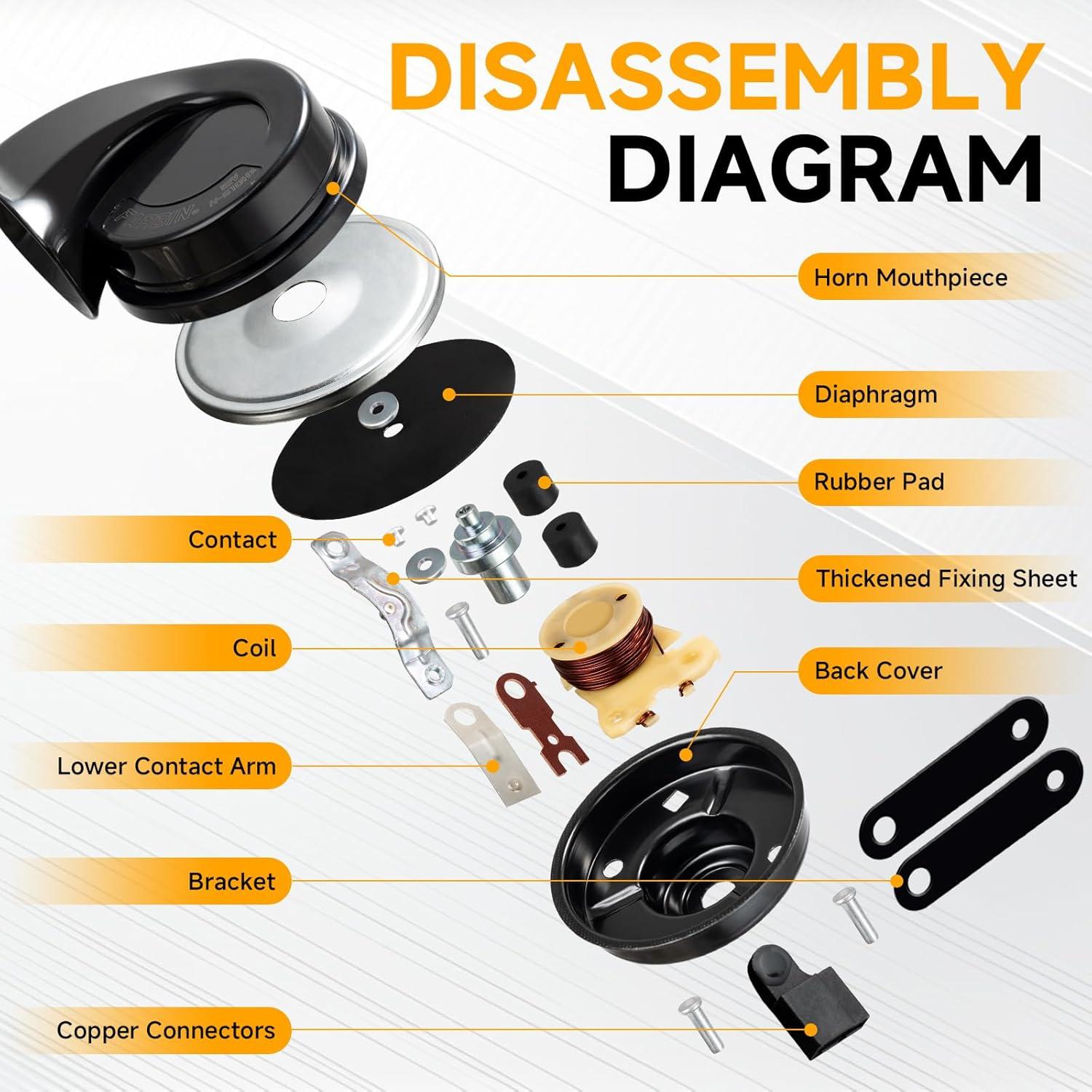 Claxon FARBIN 12V para Toyota Lexus Impermeable 130dB