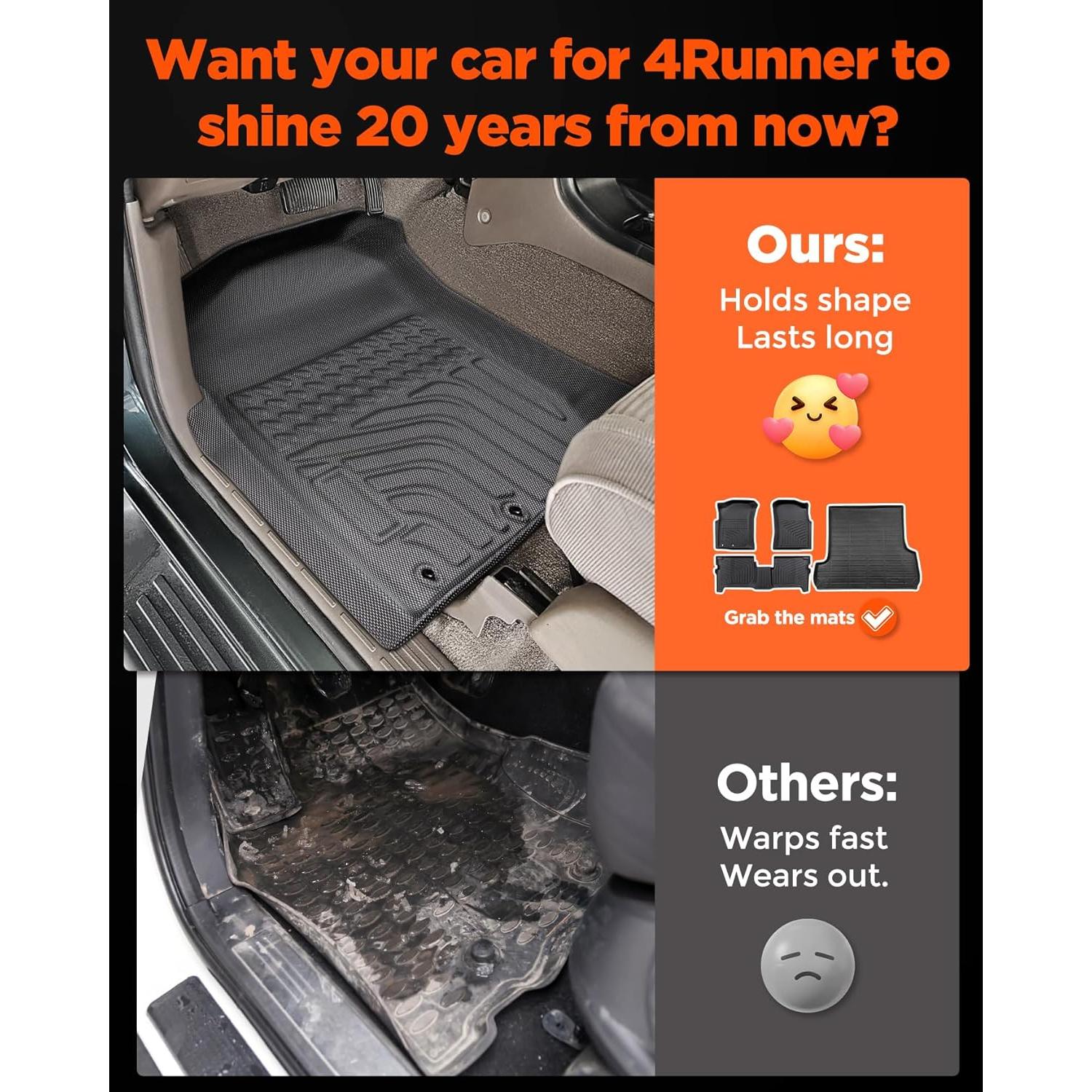 Alfombrillas de Carga y Protección DrCarNow para Toyota 4Runner 1996-2002