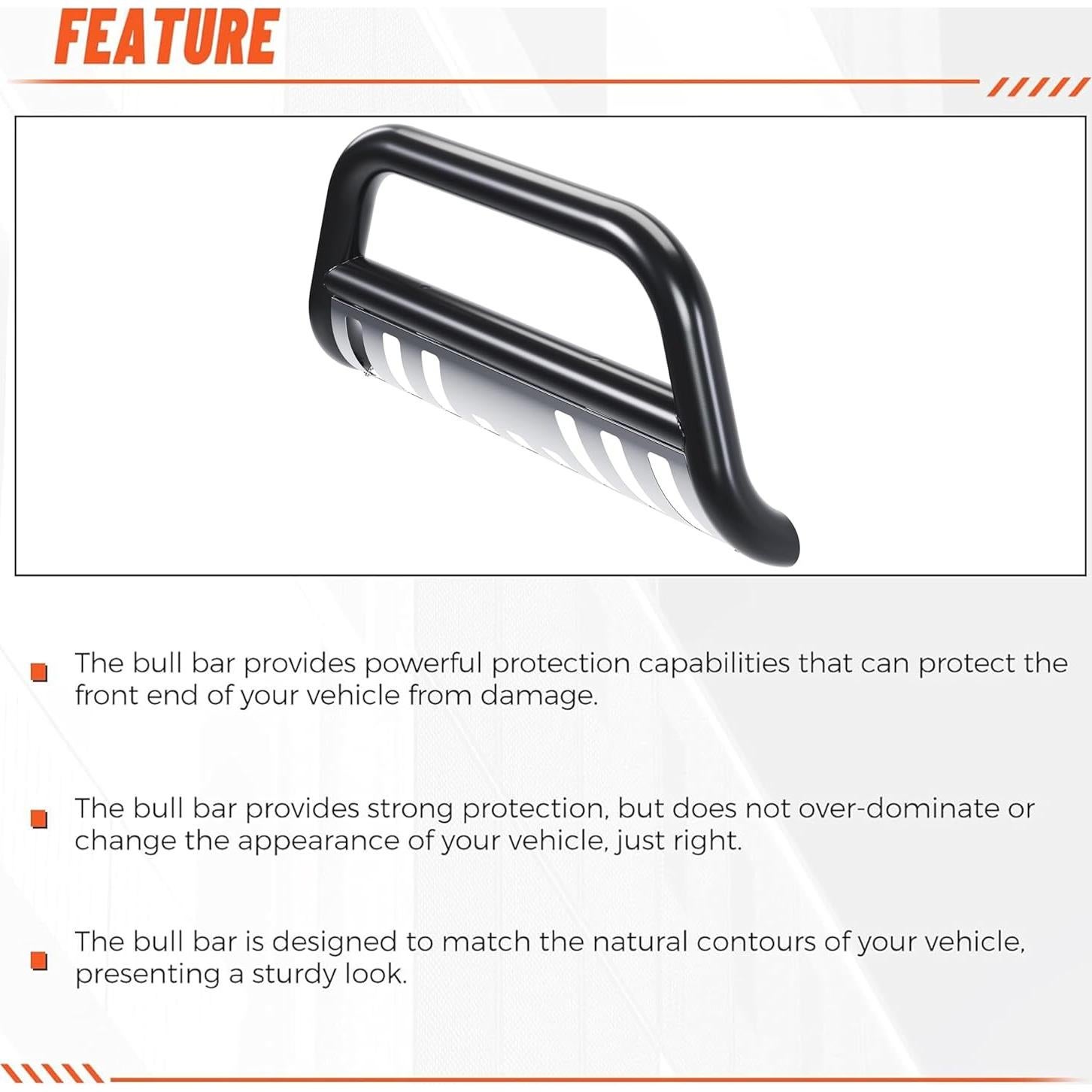 Bull Bar ECOTRIC 2005-2015 Toyota Tacoma Acero Inoxidable