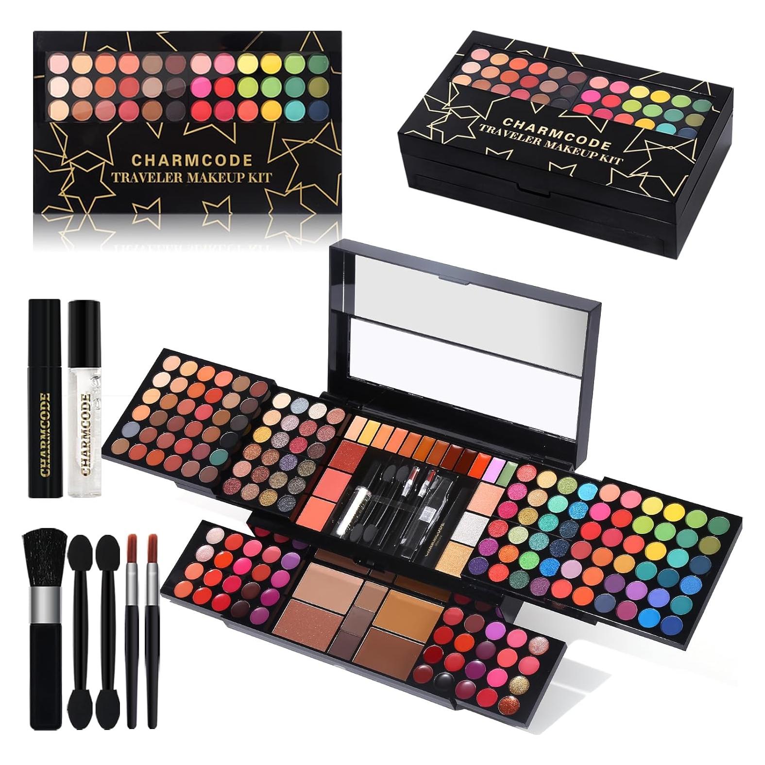 Kit de Maquillaje Profesional Charmcode 186 Colores Todo en Uno