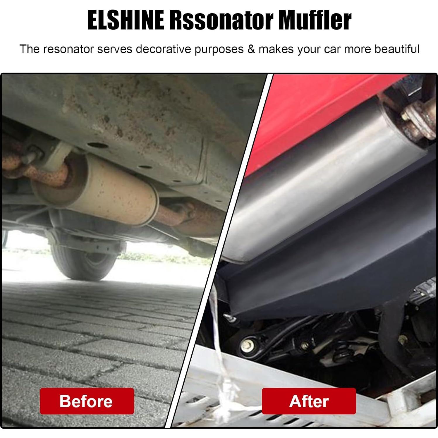 Silenciador Resonador ELSHINE 3'' Acero Inoxidable 304