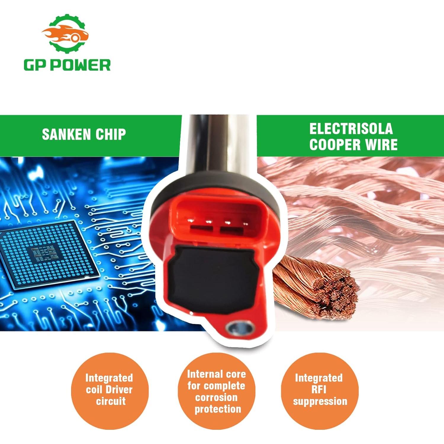 Bobina de Encendido GP POWER Juego de 4 para Toyota y Lexus