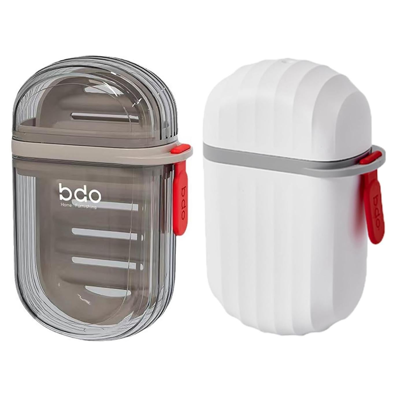 Estuches de Jabón Portátil FQDGTFA - 2 Piezas, a Prueba de Fugas