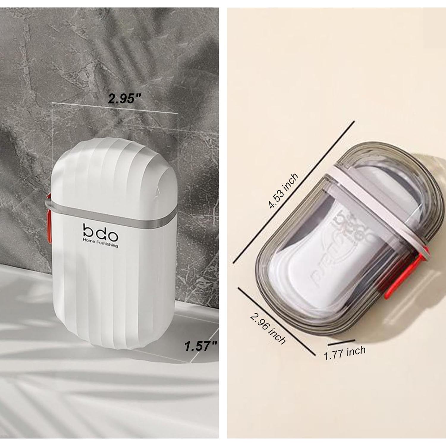 Estuches de Jabón Portátil FQDGTFA - 2 Piezas, a Prueba de Fugas