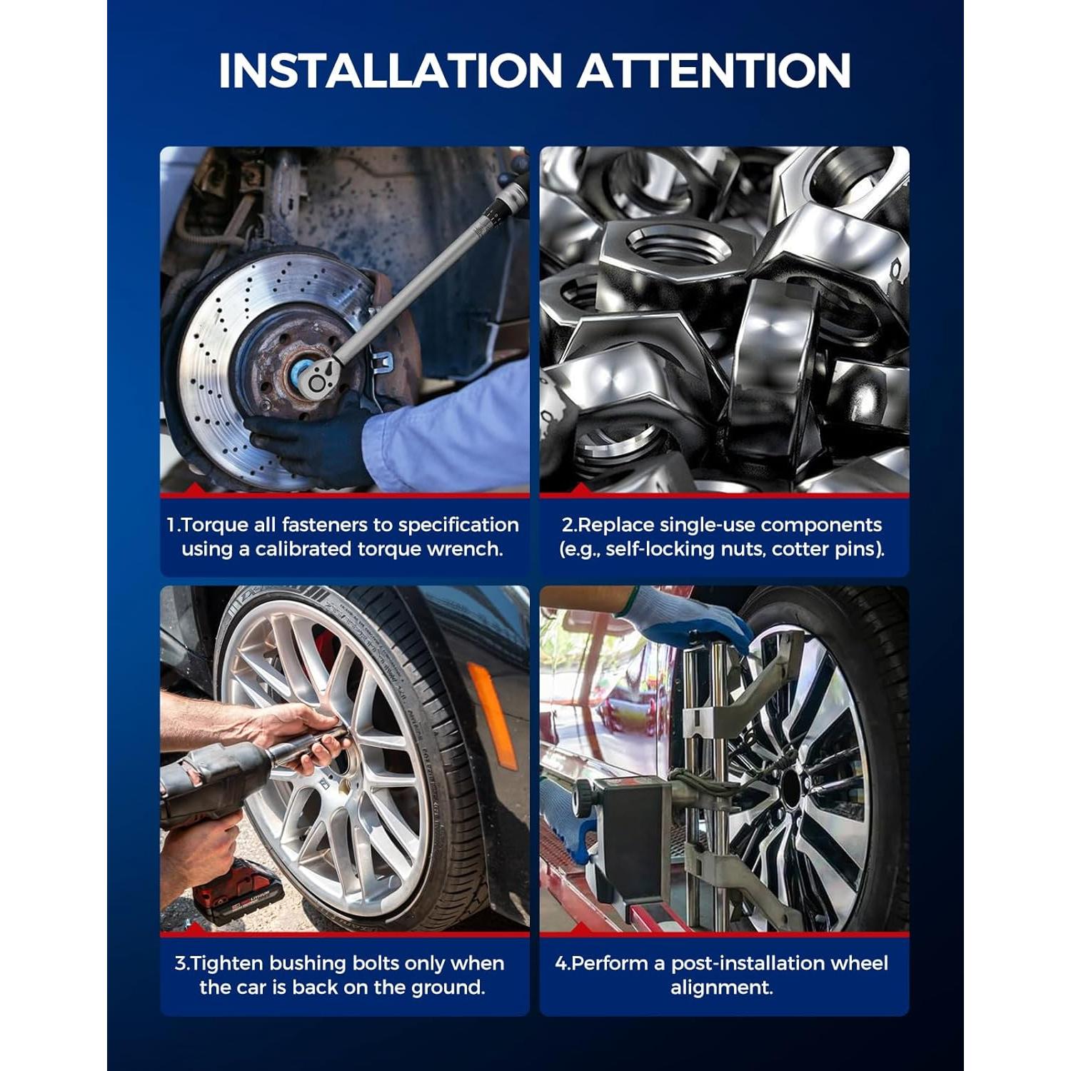 Kit de Suspensión KAX para Toyota Corolla 2009-2013 y Matrix 2003-2013