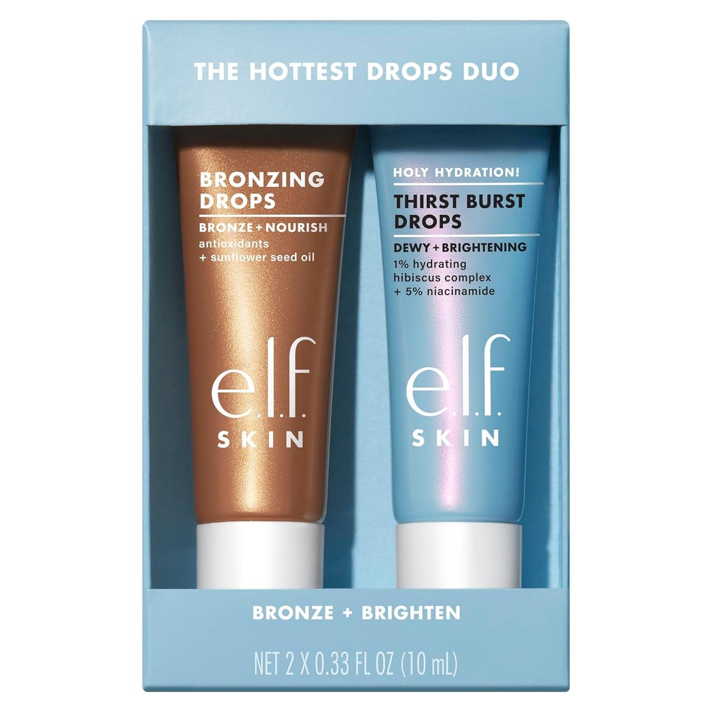 e.l.f. SKIN Dúo de Gotas Hidratantes y Bronceadoras 35g