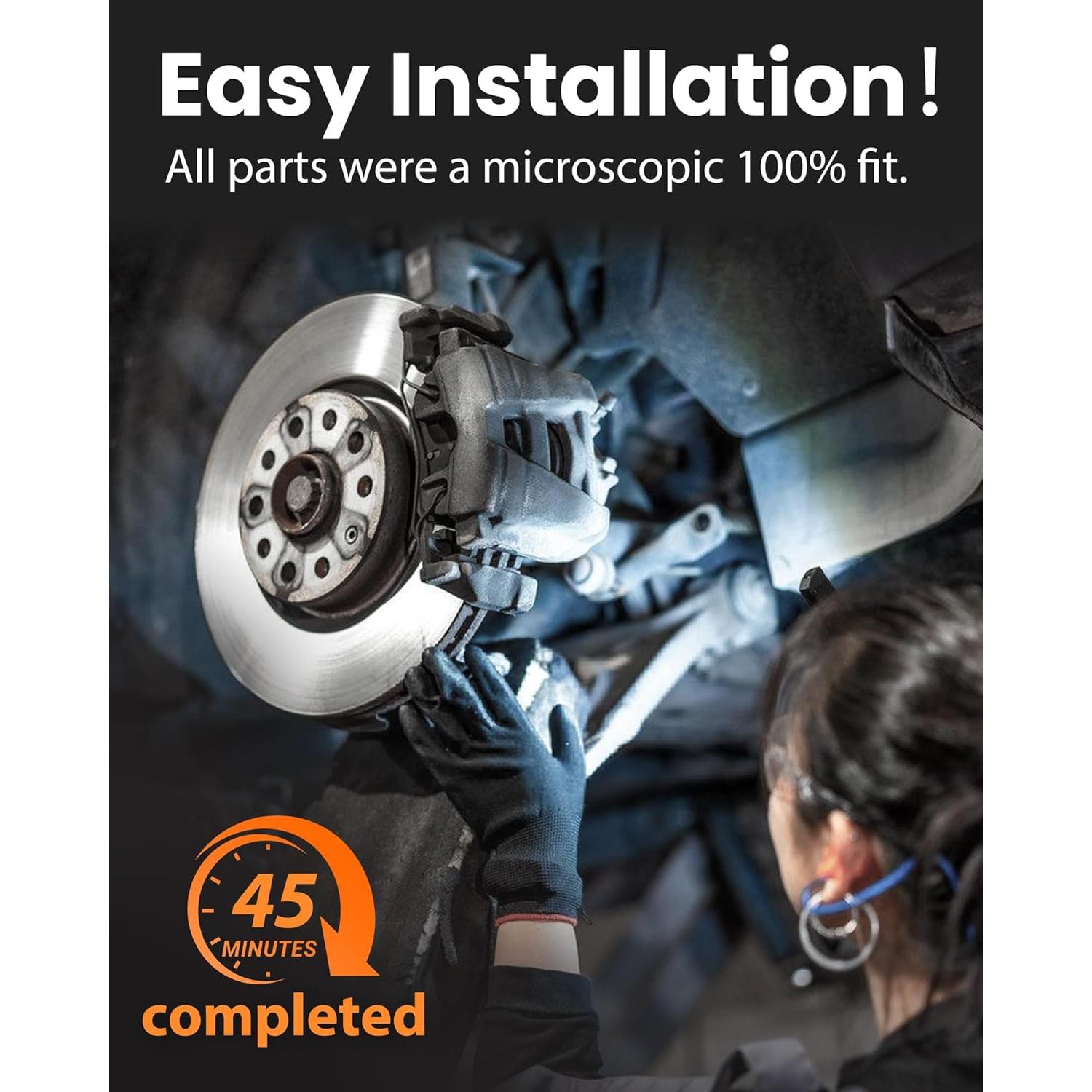 MOTOREVO Kit de Freno Delantero Corolla 2009-2019 275mm