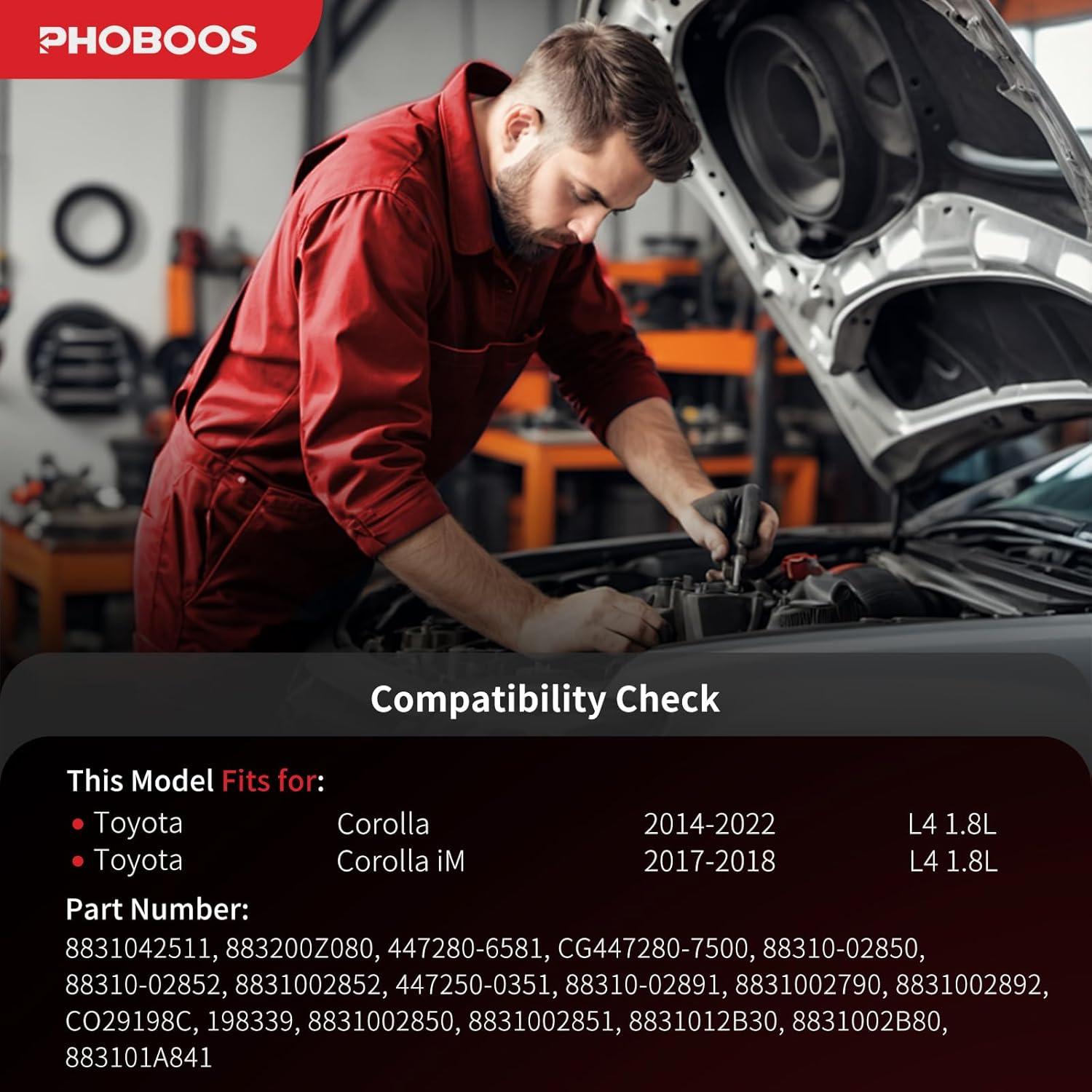 Compresor de A/C PHOBOOS para Toyota Corolla 2014-2022