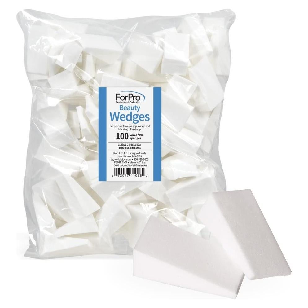 Esponjas de Belleza ForPro Sin Láttex 100 Unidades Maquillaje