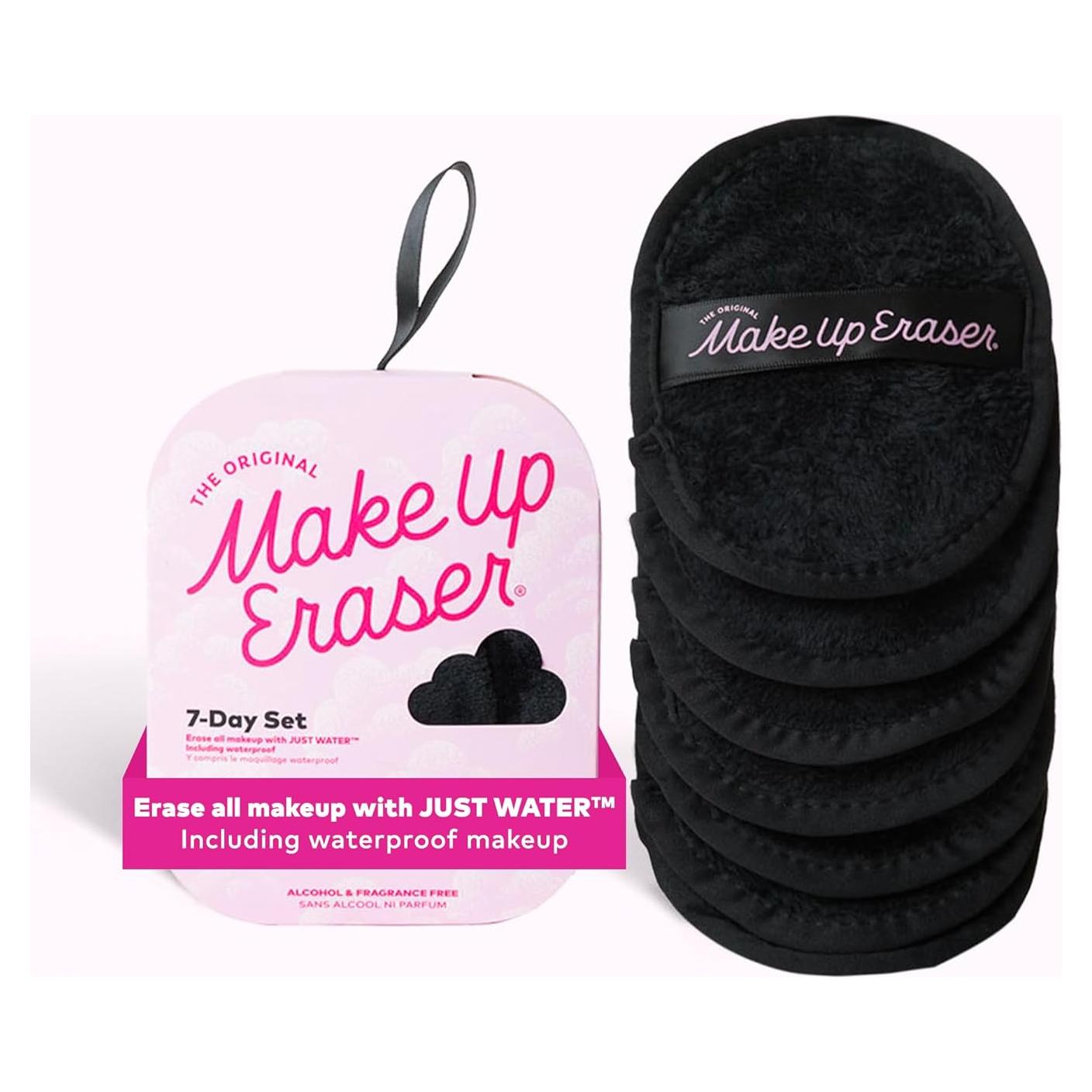 Set de 7 Toallitas Desmaquillantes Makeup Eraser - Negro