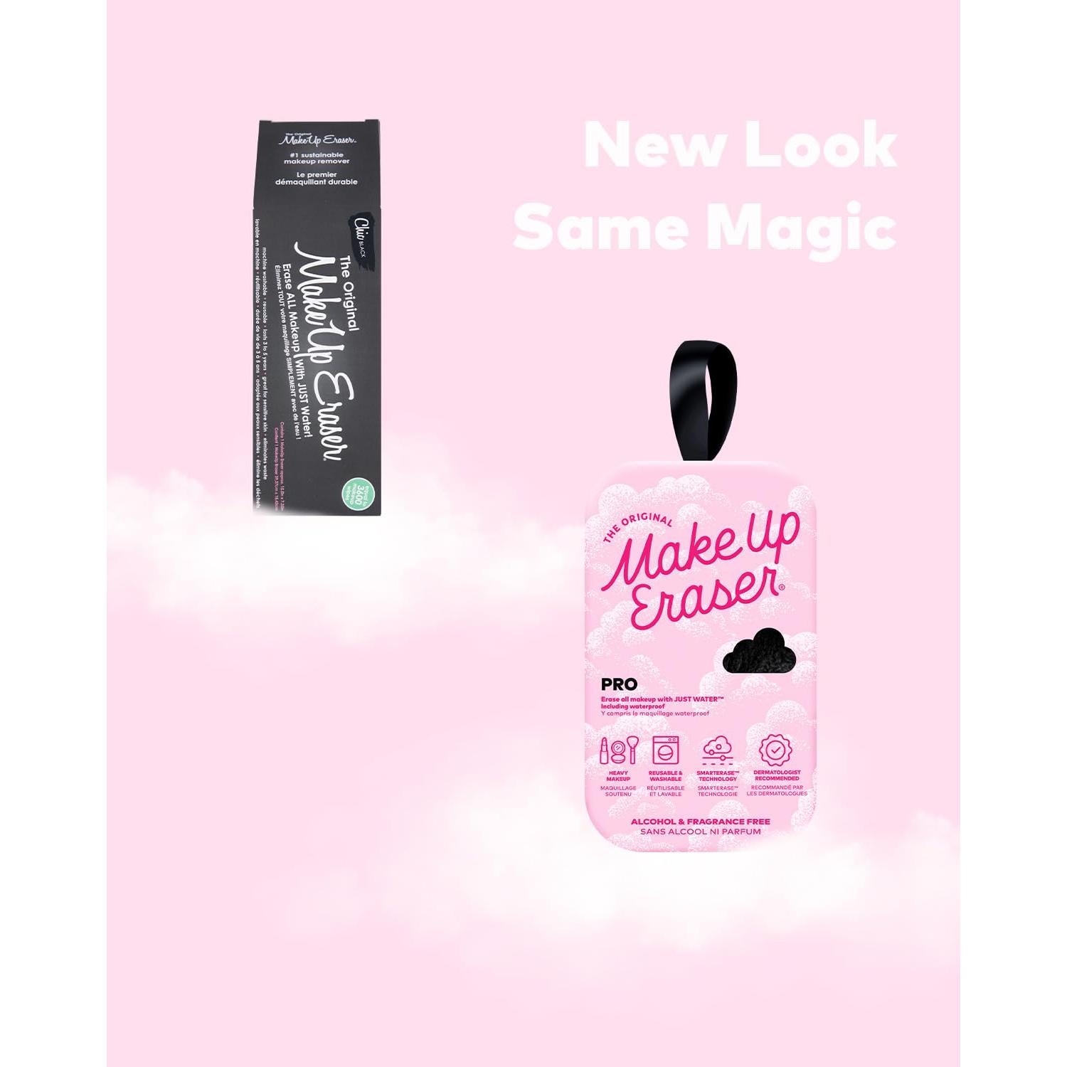 Set de 7 Toallitas Desmaquillantes Makeup Eraser - Negro