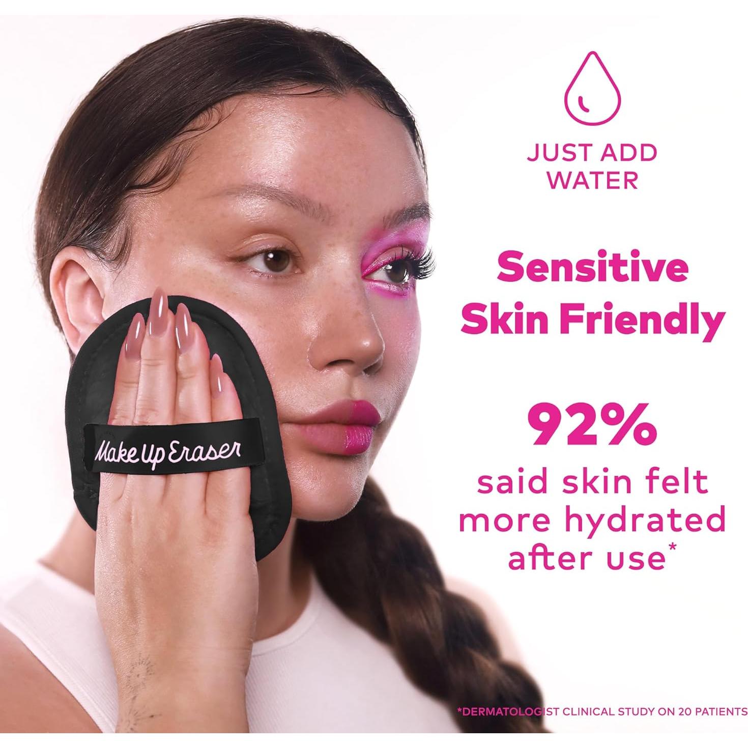 Set de 7 Toallitas Desmaquillantes Makeup Eraser - Negro