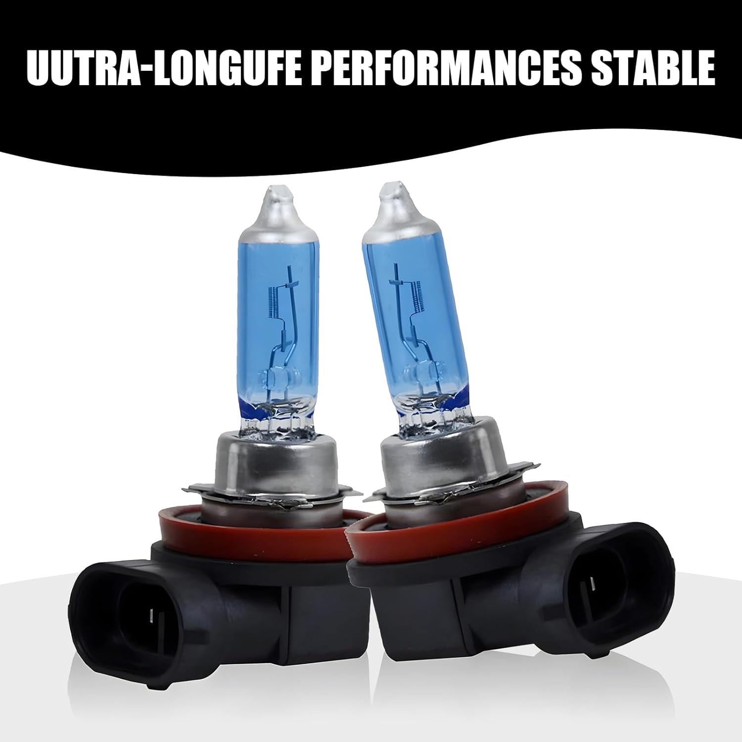 2 Bombillas Halógenas H11 Flygun 12V 100W Luz Blanca