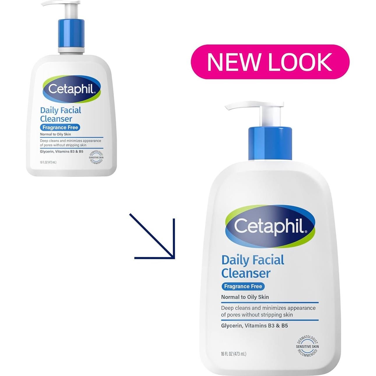 Limpiador Facial Cetaphil 473 ml Sin Fragancia Piel Sensible