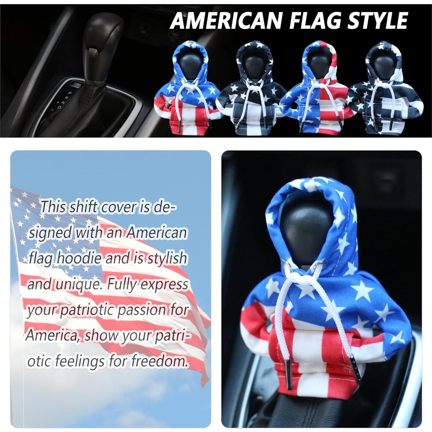 Cubierta de Palanca de Cambios Stacool Sudadera Bandera USA
