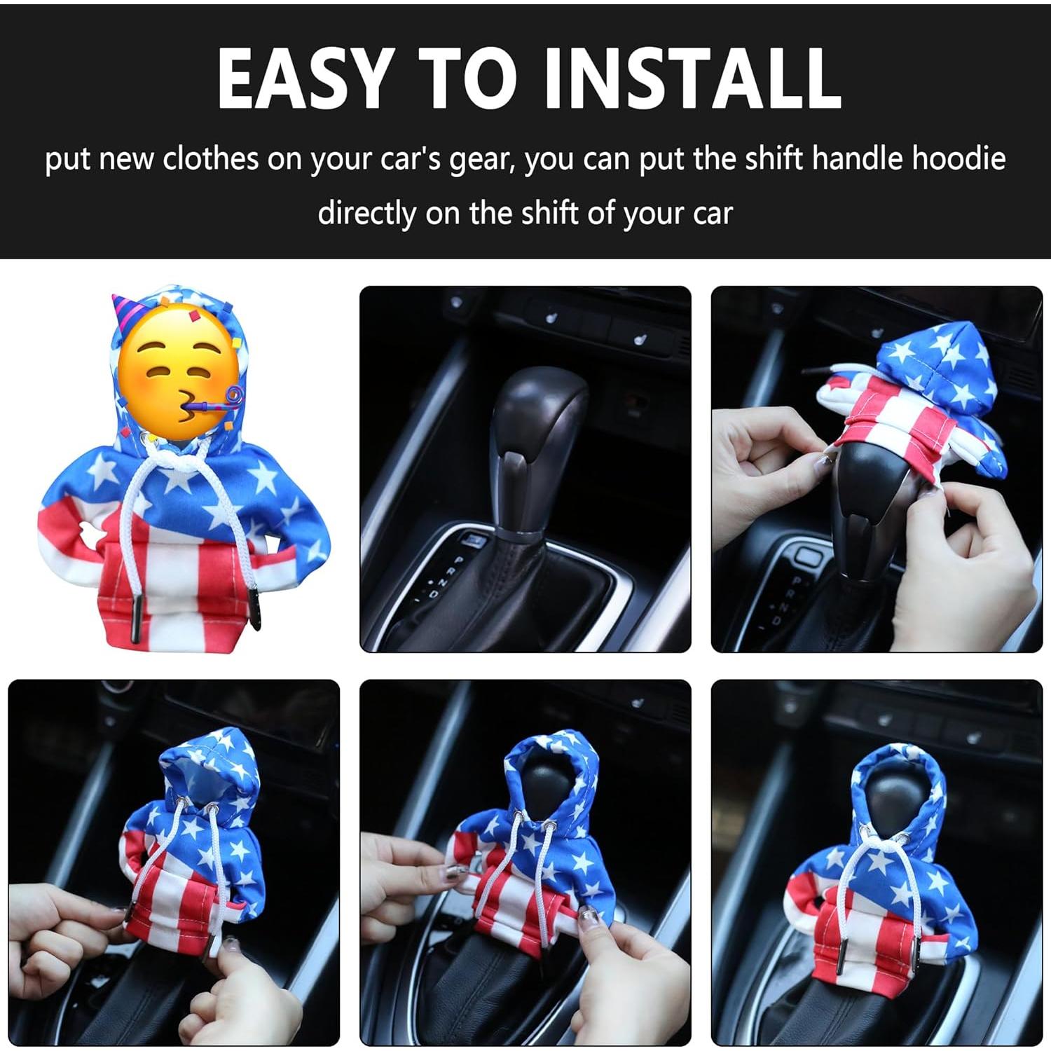 Cubierta de Palanca de Cambios Stacool Sudadera Bandera USA