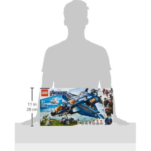 LEGO Quinjet Marvel 76126 con Black Widow y Thor