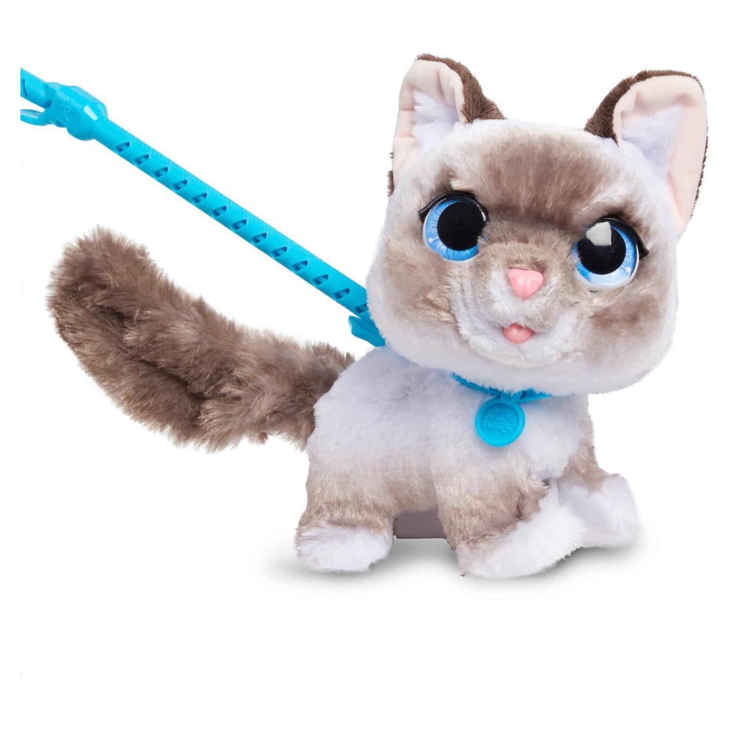 Wagalots Kitty, Small Interactive Plush, Faux Fur, Kids Toys for Ages 4 Up by Just Play