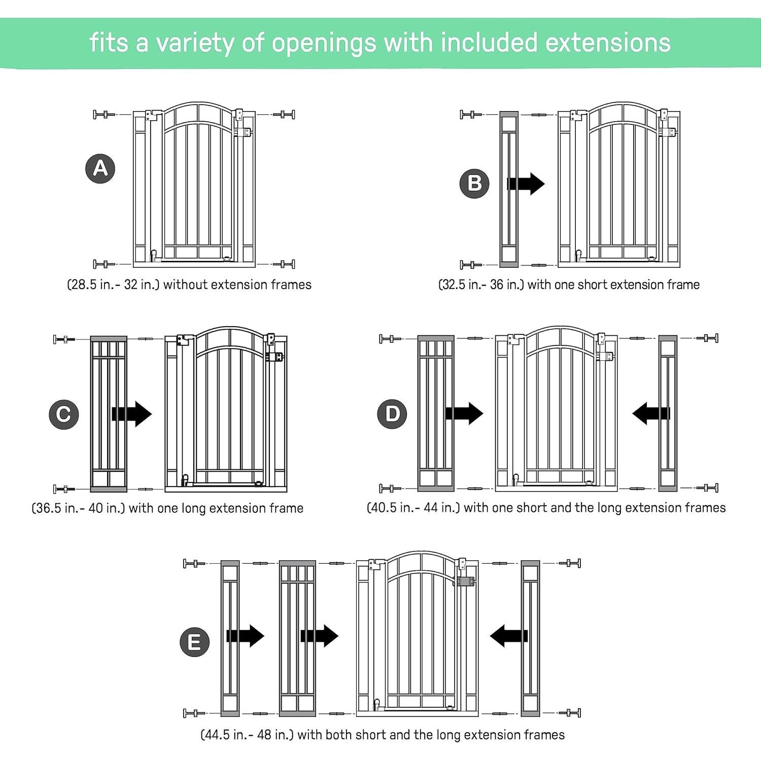 Puerta de Seguridad Ingenuity 36x72 cm para Bebés y Mascotas