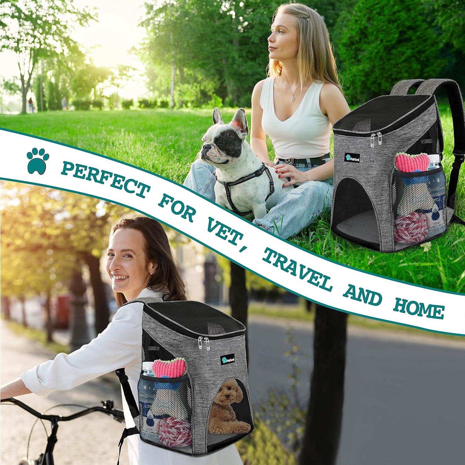 Mochila Transportadora PetAmi para Perros y Gatos 8.16 kg