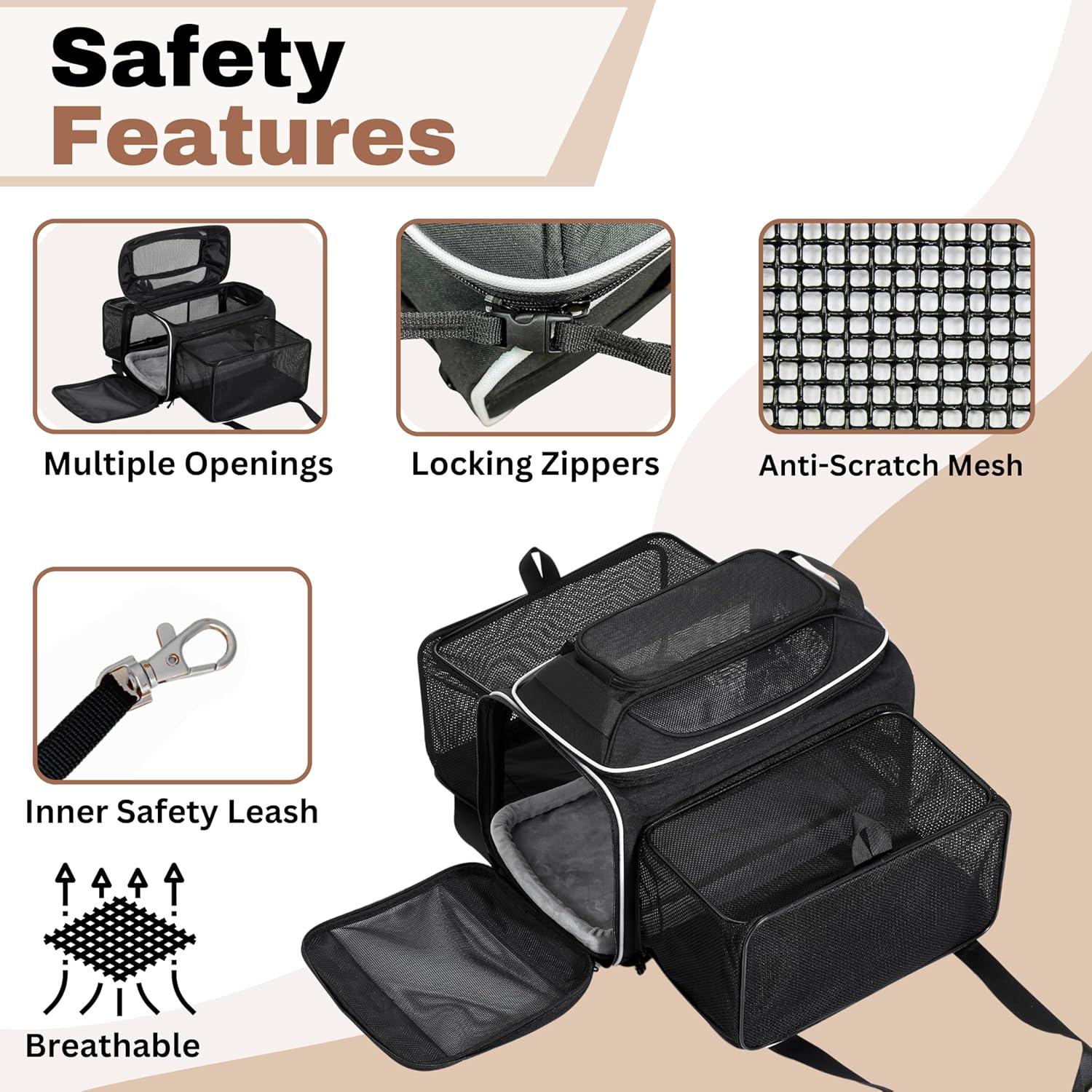 Transportador de Mascotas Cozy Cruiser Expandible con Ruedas