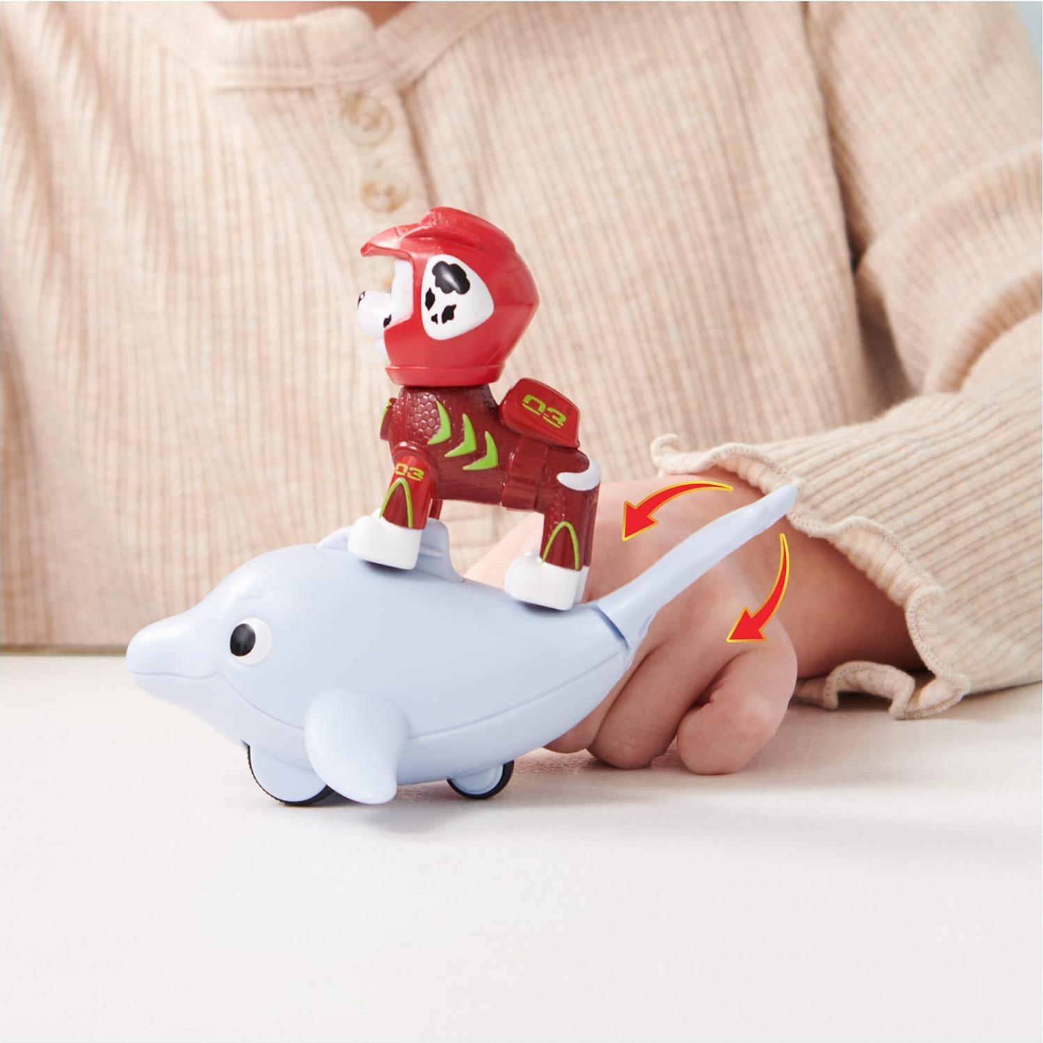 Figuras de Acción Paw Patrol Aqua Pups Marshall y Delfín