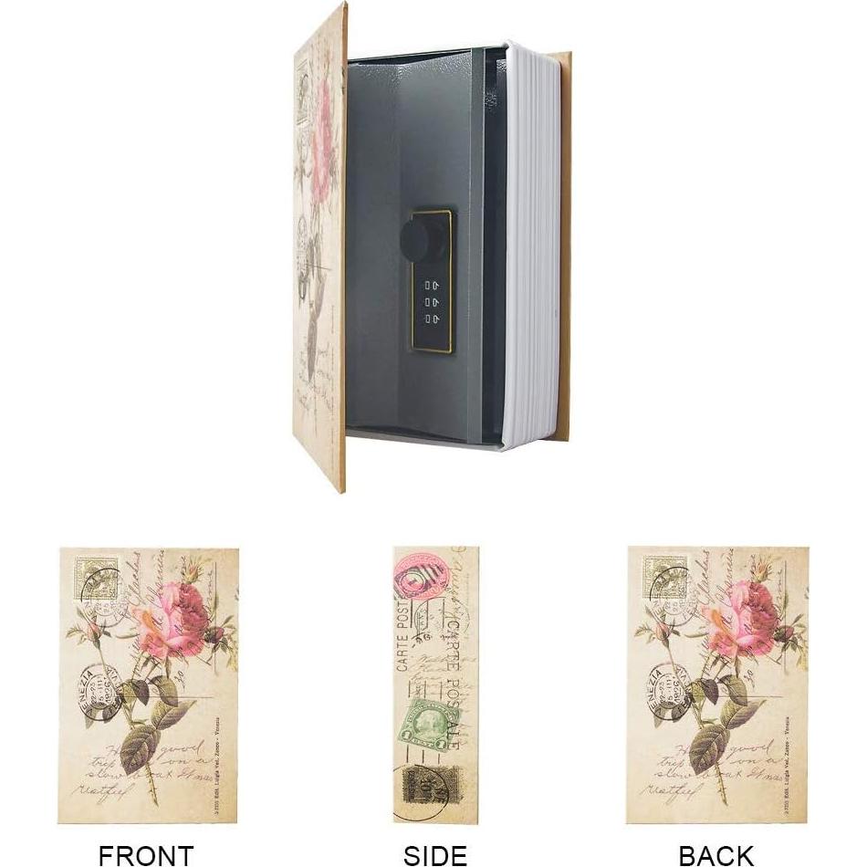 Caja de Almacenamiento Oculta PACOLO Rosa Combinación 18x11 cm