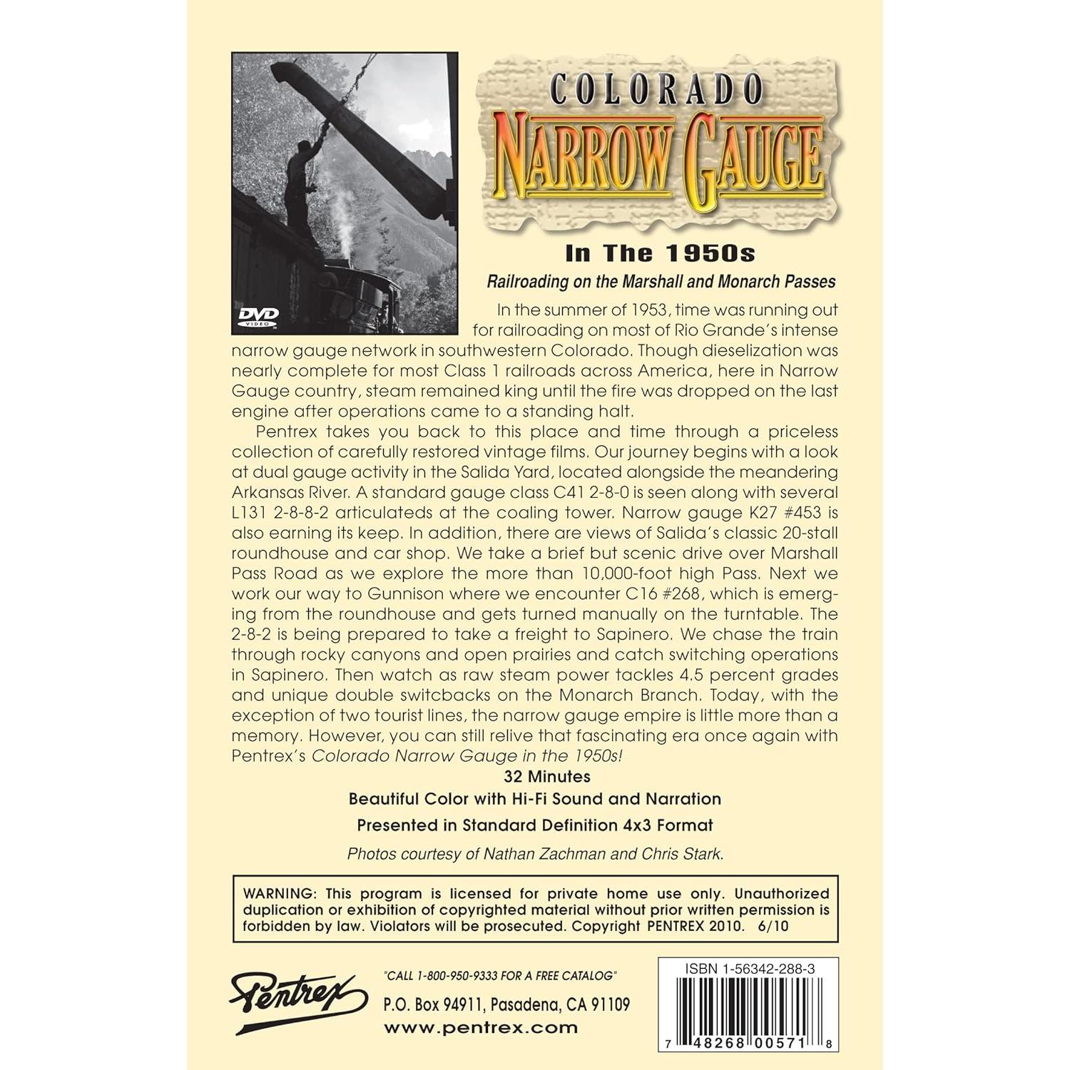 Documental DVD Pentrex sobre Ferrocarril Colorado 1950