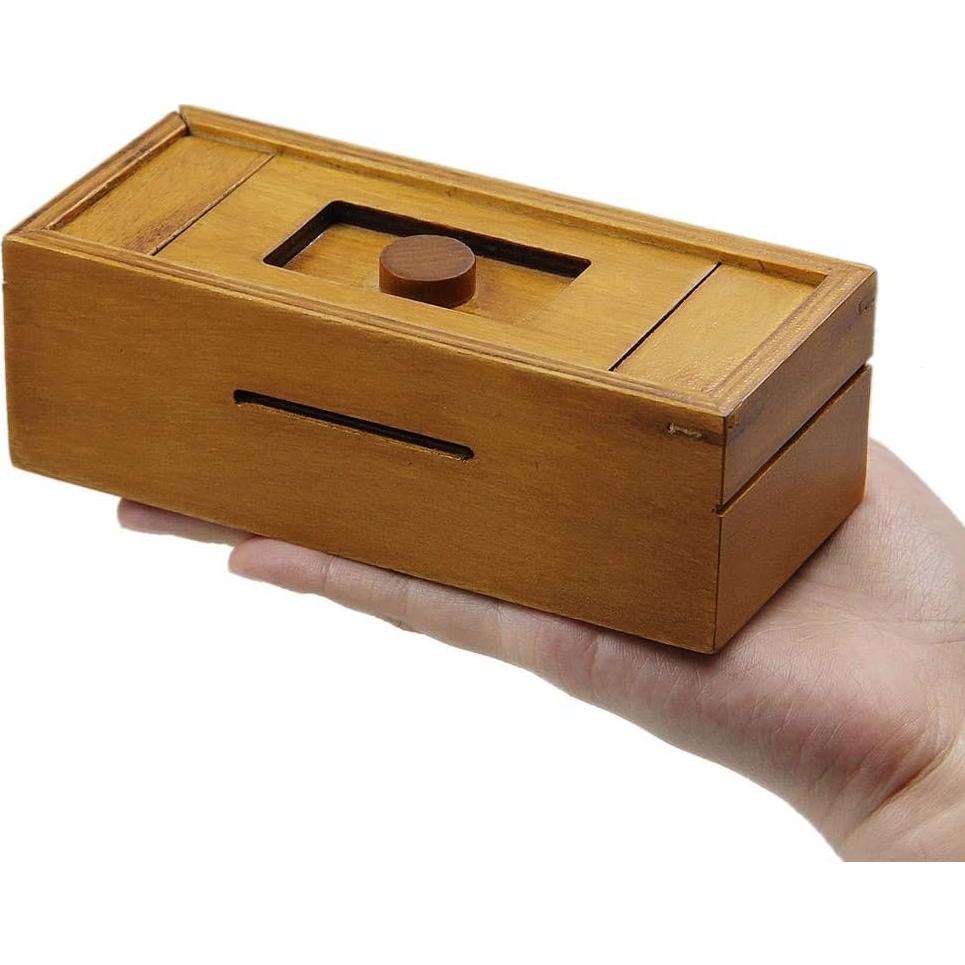 Caja Puzzle de Madera ATDAWN con Compartimentos Secretos