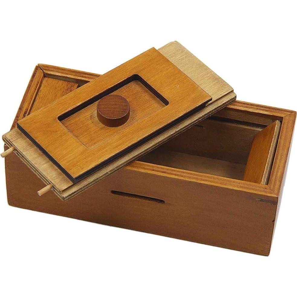 Caja Puzzle de Madera ATDAWN con Compartimentos Secretos