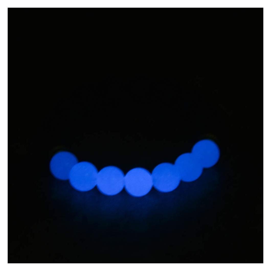 Pulsera de Lava y Piedra Azul Brillante Mystiqs 15-18 cm