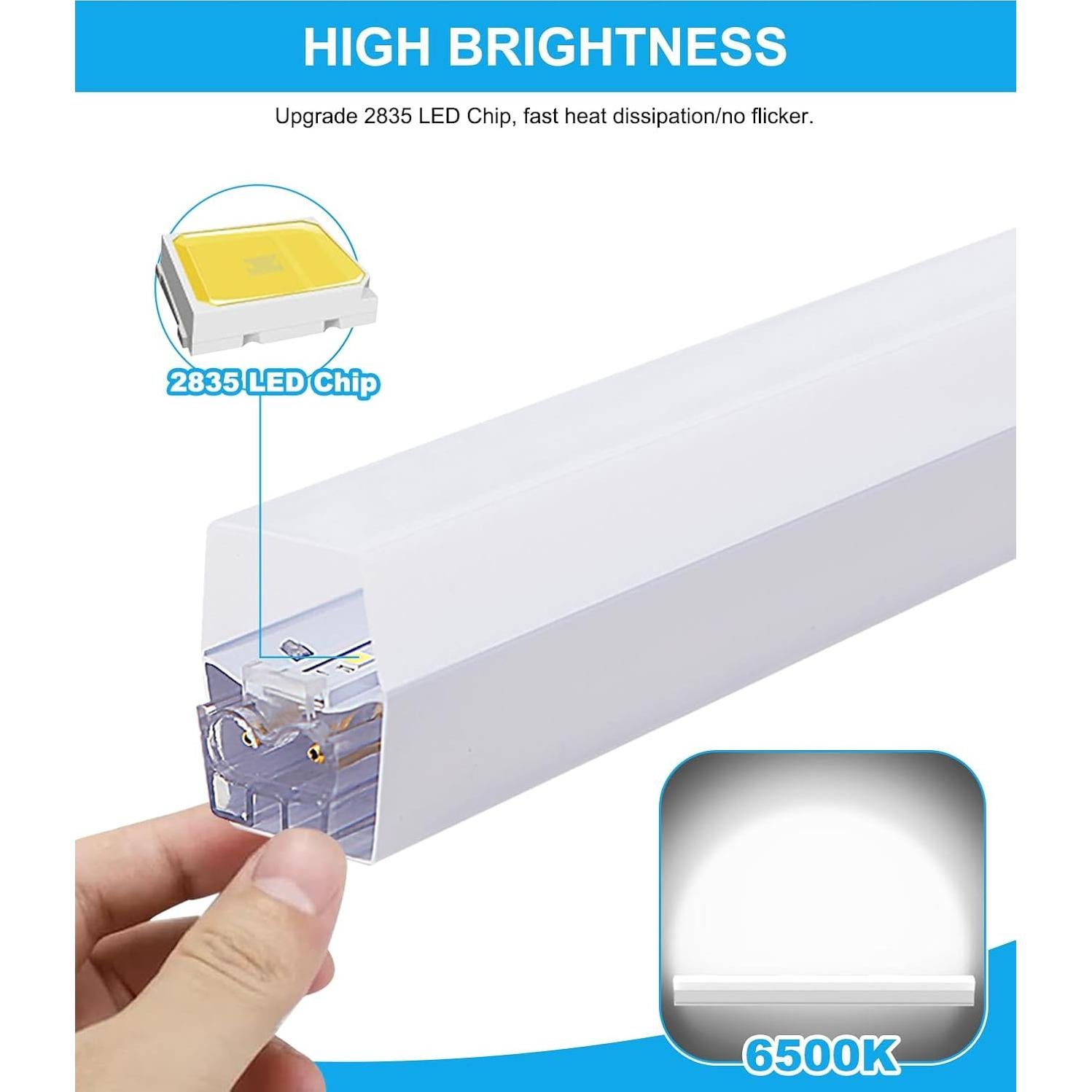 Luz LED Hexagonal Pomelotree 16660LM 6500K para Garaje