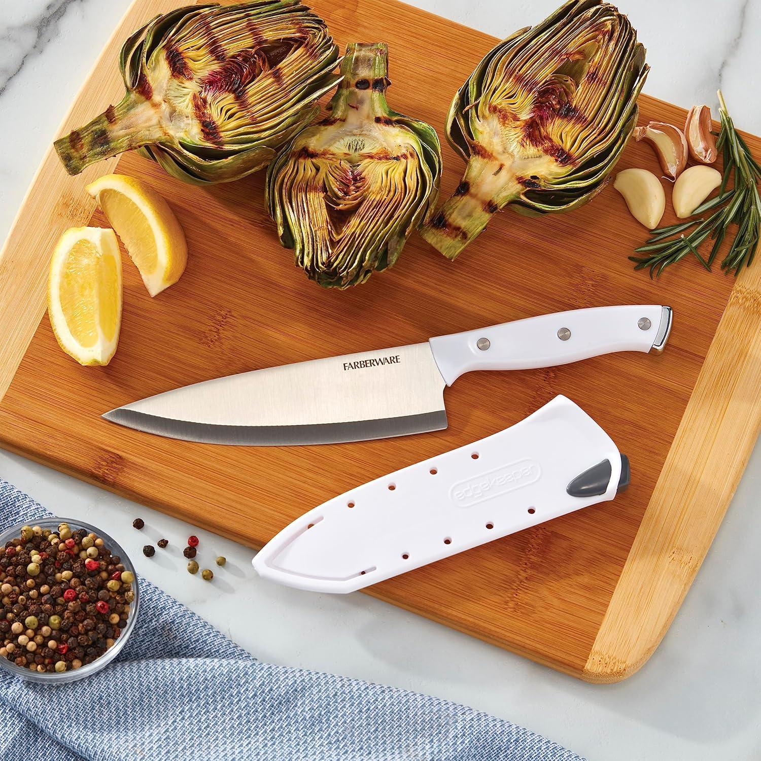 Cuchillo de Chef Farberware 15.24 cm con Cubierta Afiladora