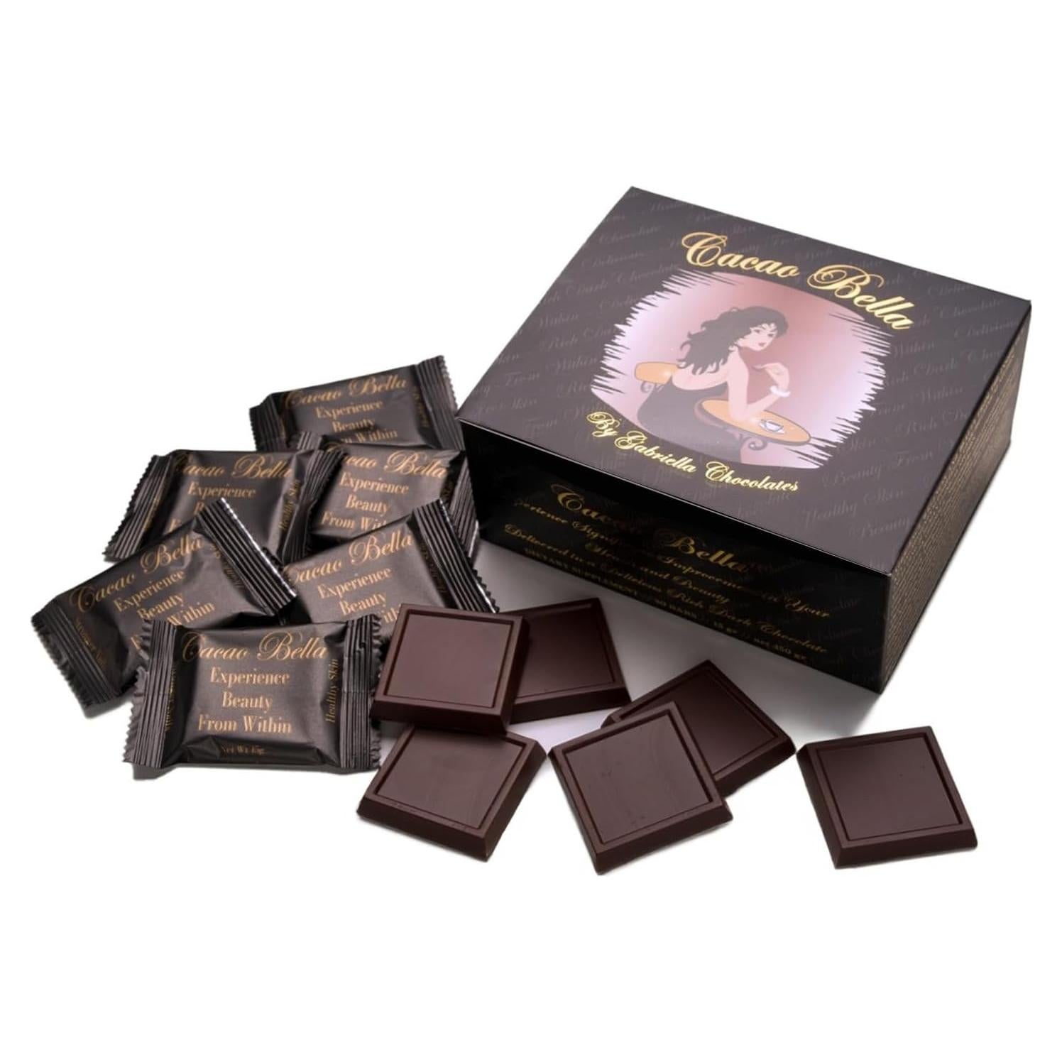 Barras de Chocolate Cacao Bella con Colágeno VERISOL - 30 Porciones