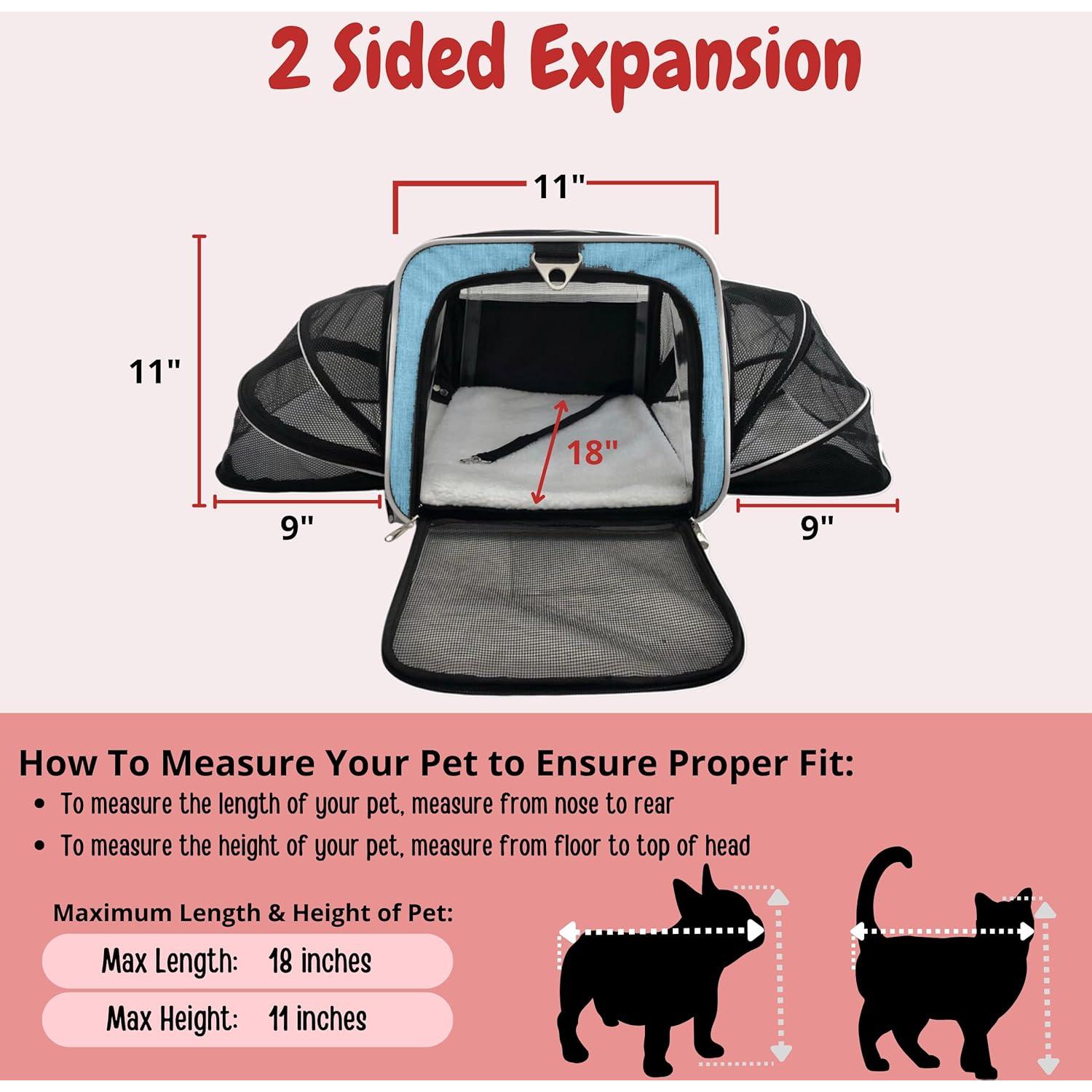 Transportador de Mascotas RUFF LIFE Expandible con Ruedas