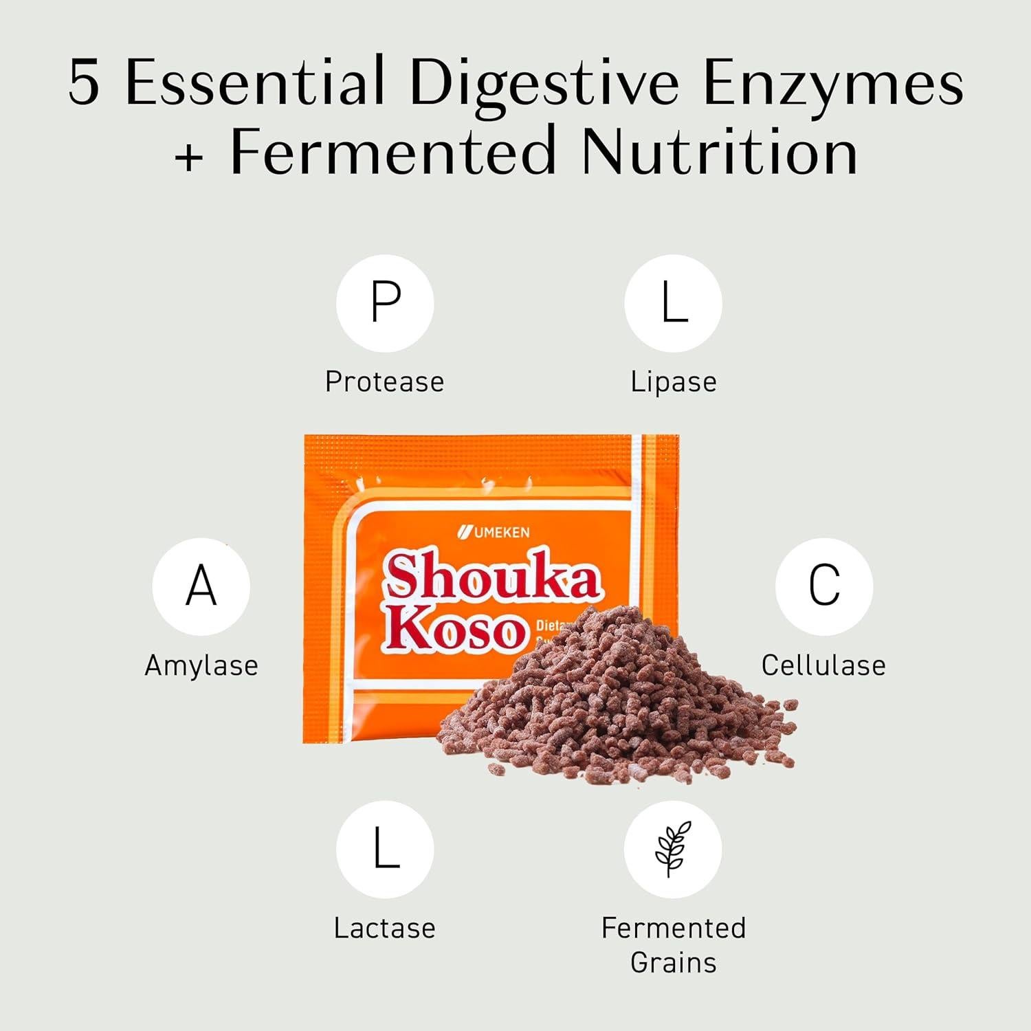 Enzimas Digestivas Fermentadas Umeken Shouka Koso 60 Paquetes