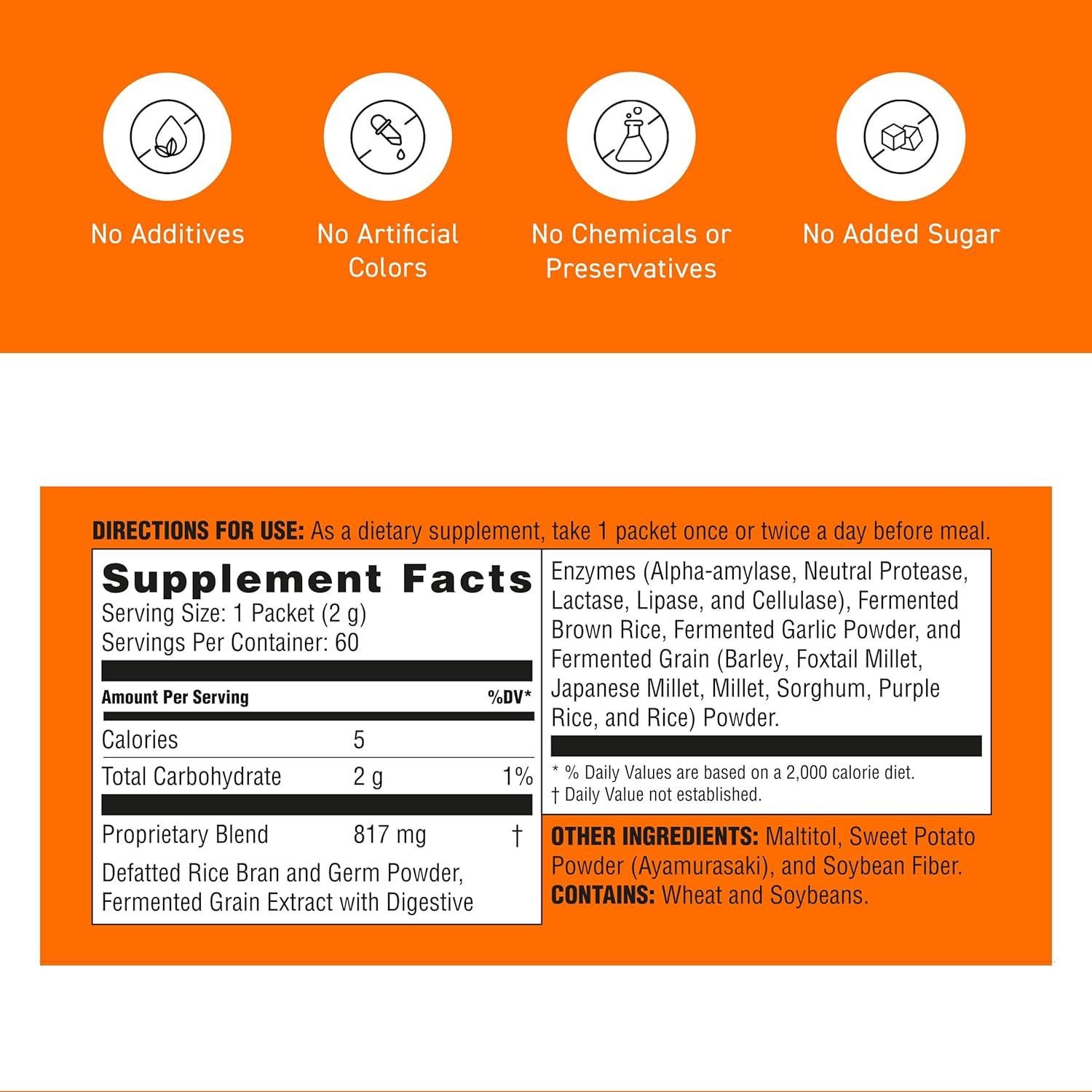 Enzimas Digestivas Fermentadas Umeken Shouka Koso 60 Paquetes