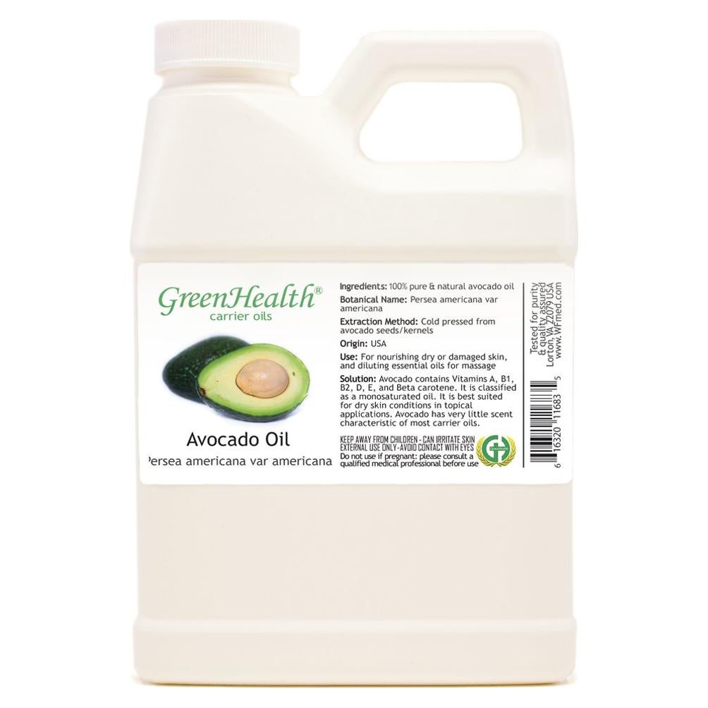 Aceite Portador Puro de Aguacate GreenHealth 473 ml