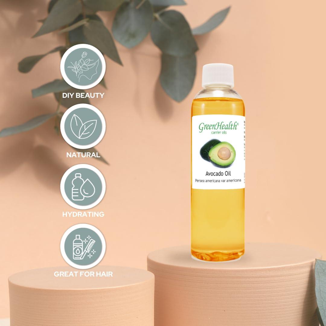 Aceite Portador Puro de Aguacate GreenHealth 473 ml